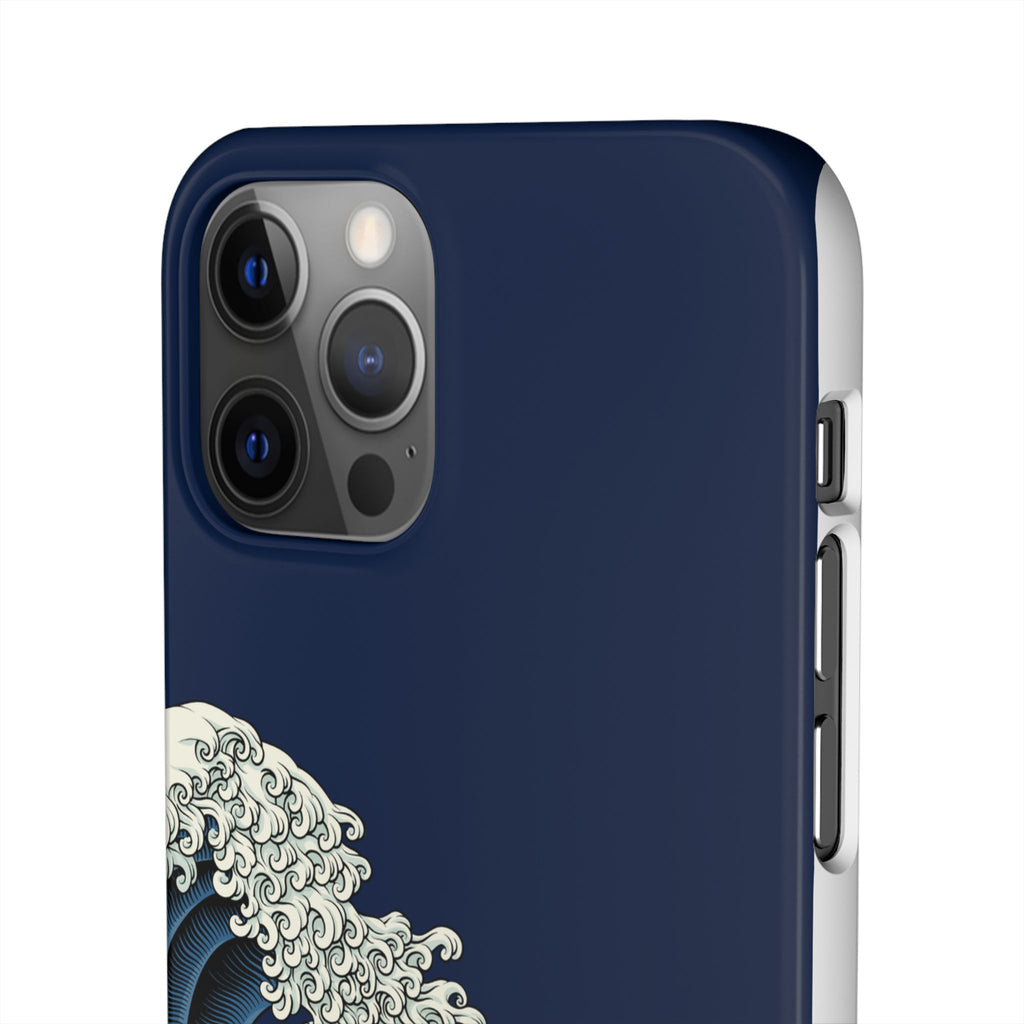 Phone Case — 'Go with the Flow' Wave Design