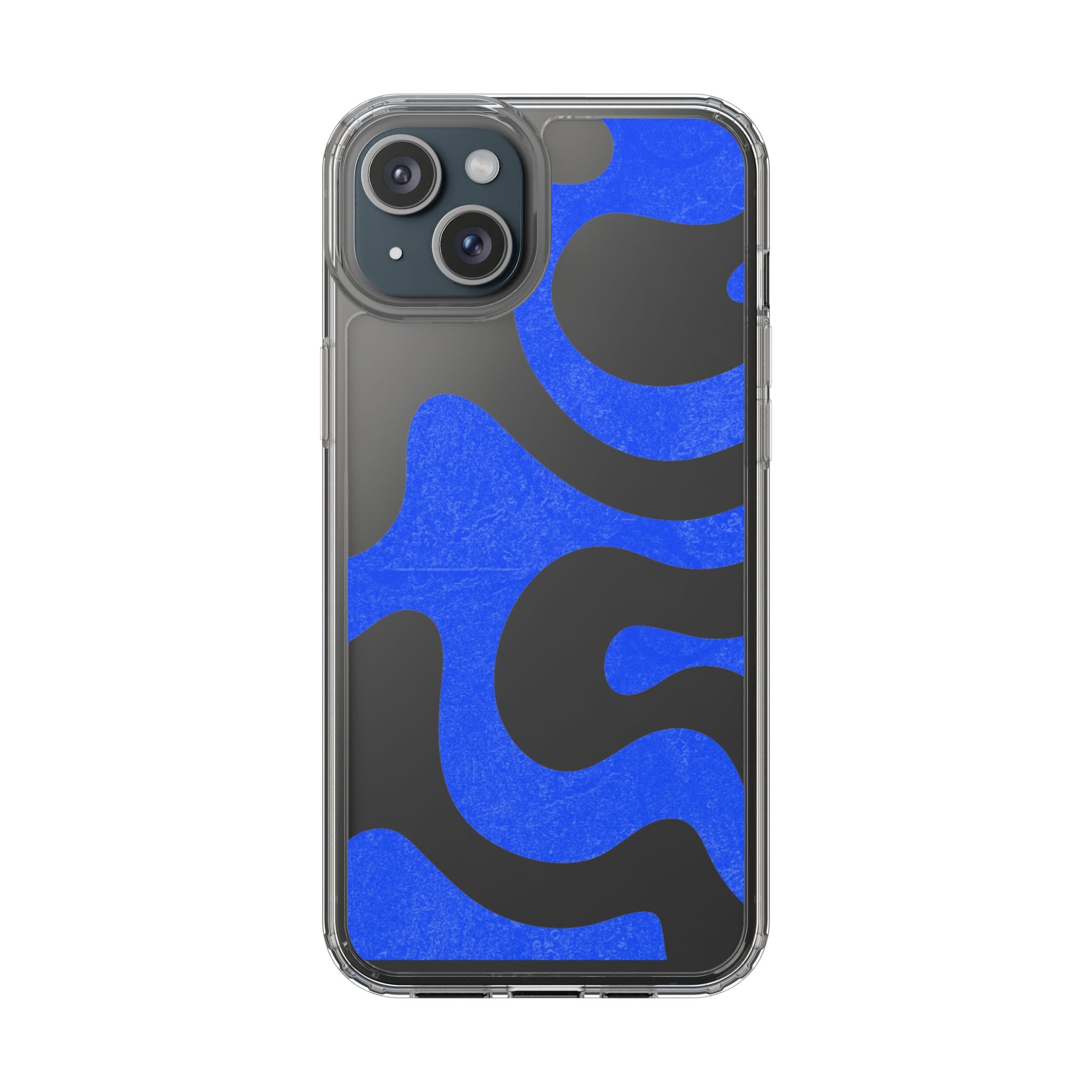 Copy of Abstract Blue Wave Clear Phone Case