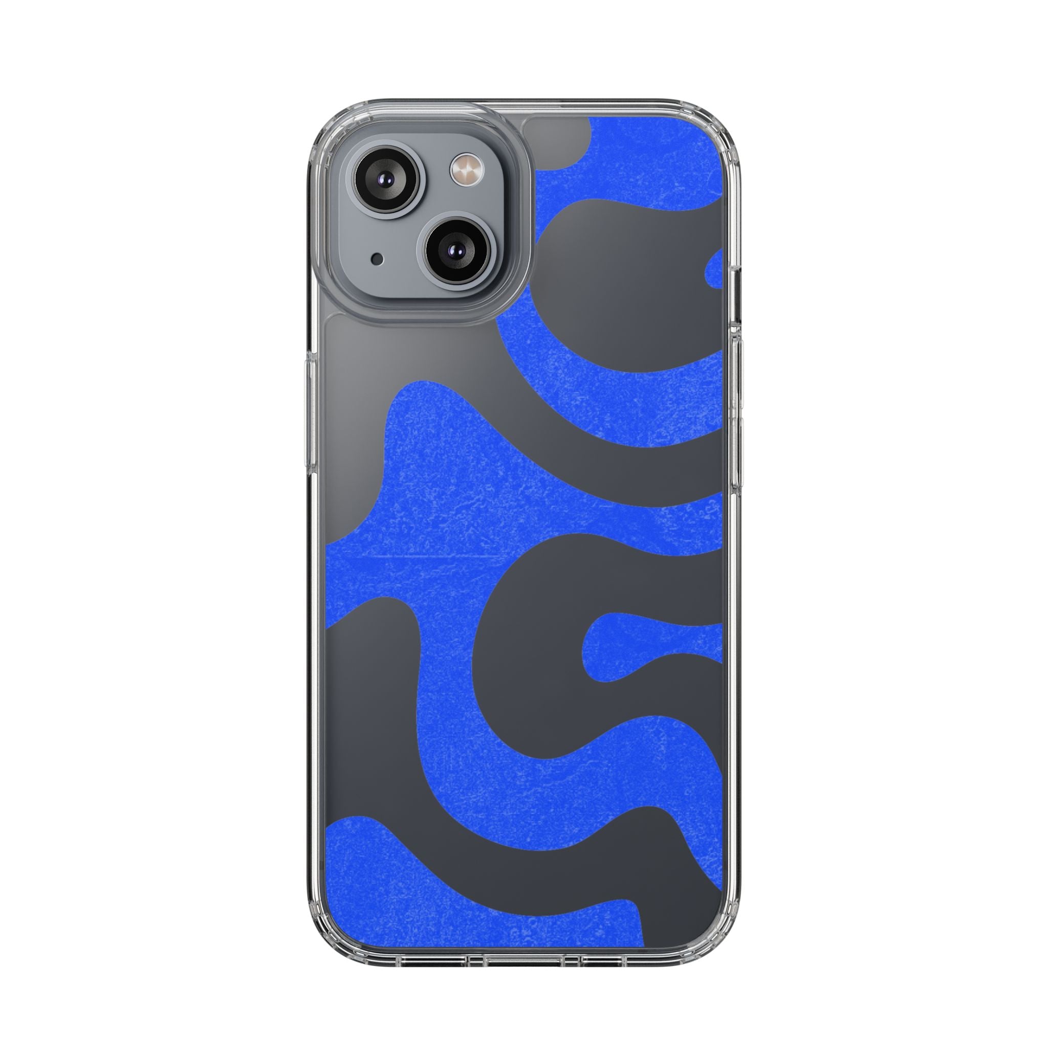 Copy of Abstract Blue Wave Clear Phone Case
