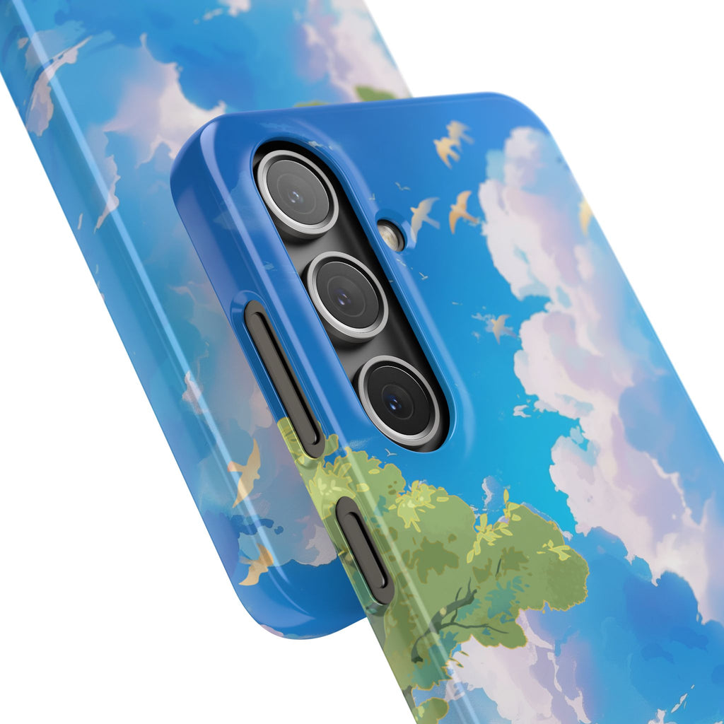 Snap Case Phone Case — Blue Sky Meadow Cloud Art