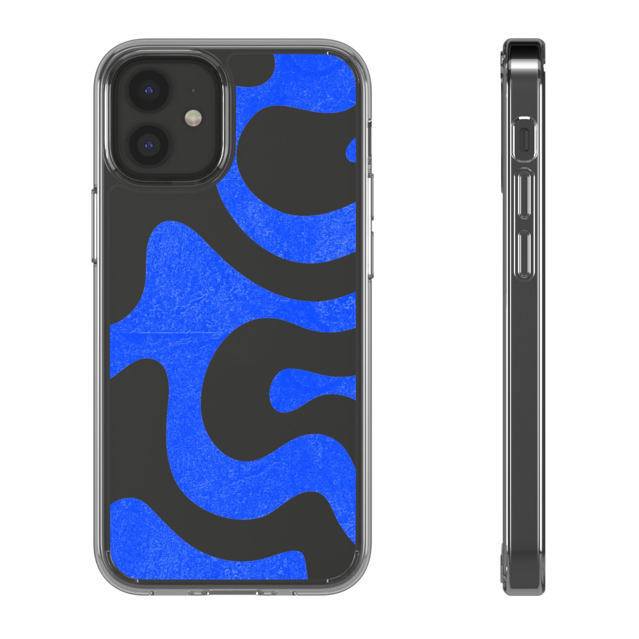Copy of Abstract Blue Wave Clear Phone Case
