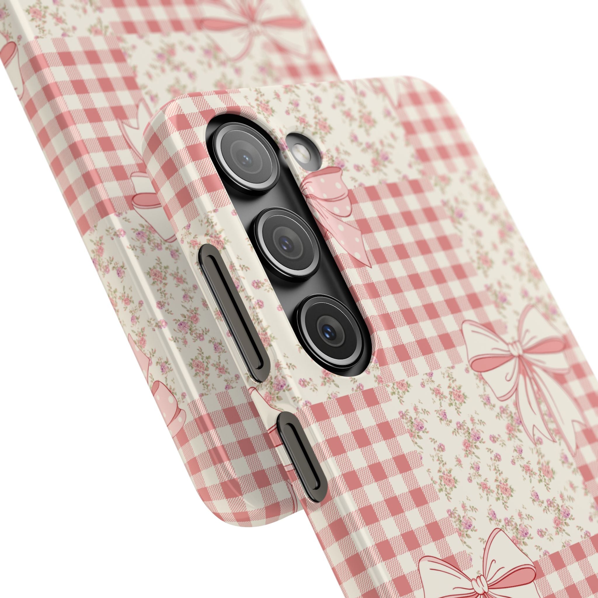 Pink Bow Patchwork Case