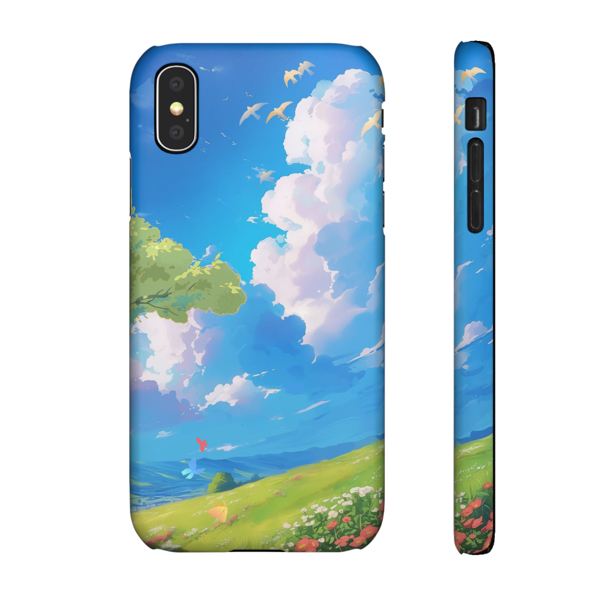 Snap Case Phone Case — Blue Sky Meadow Cloud Art