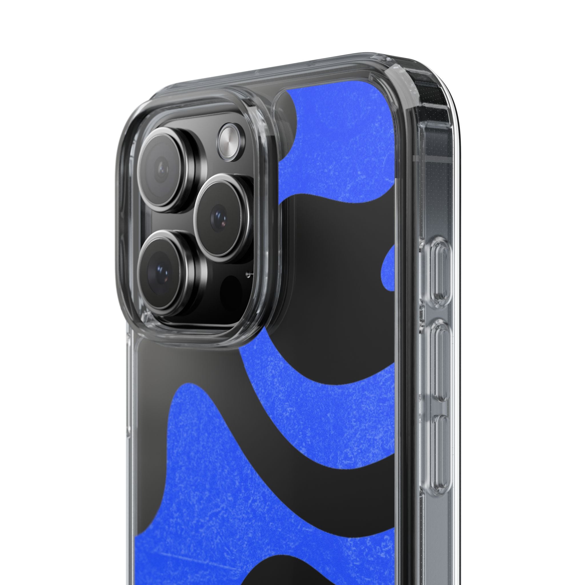 Copy of Abstract Blue Wave Clear Phone Case