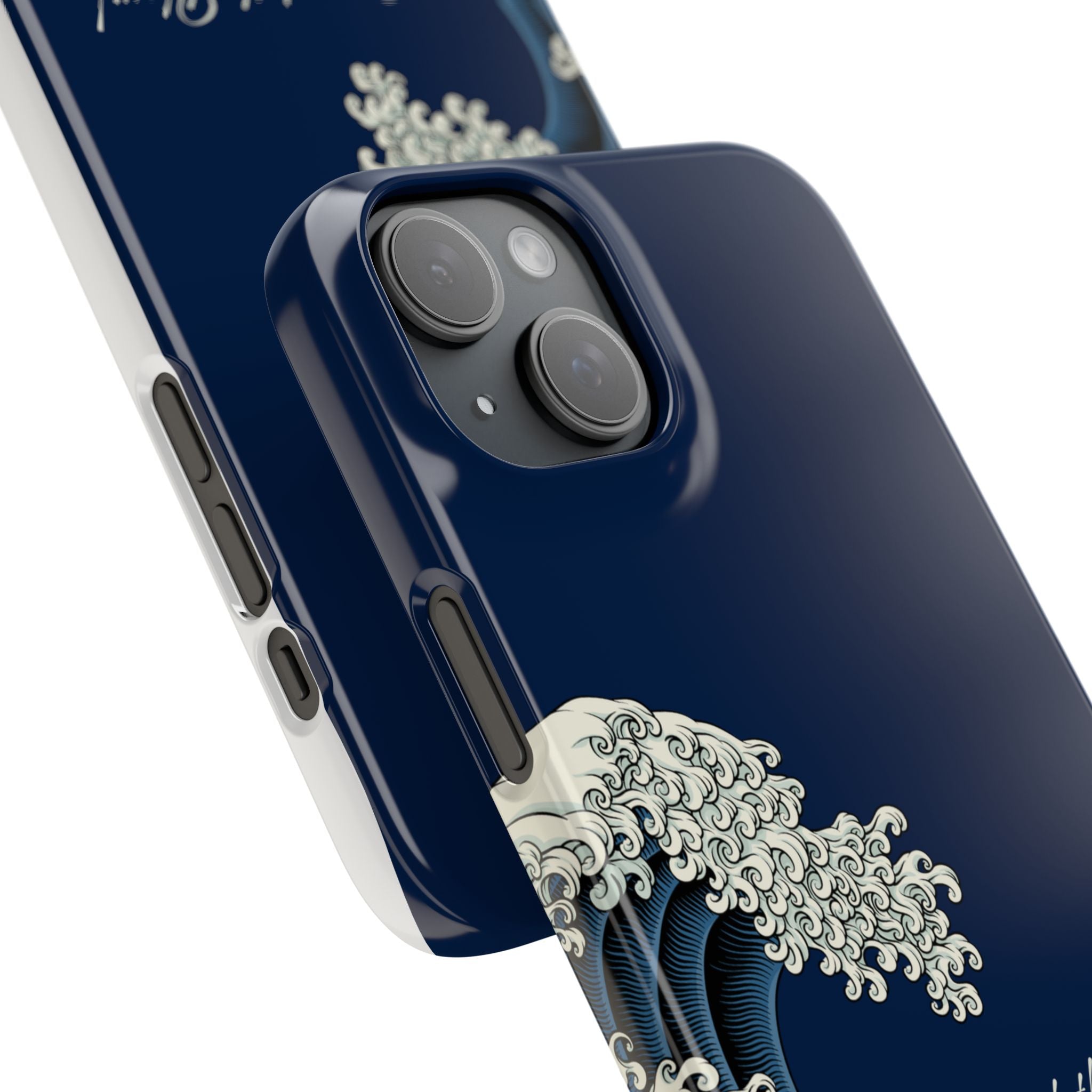 Phone Case — 'Go with the Flow' Wave Design