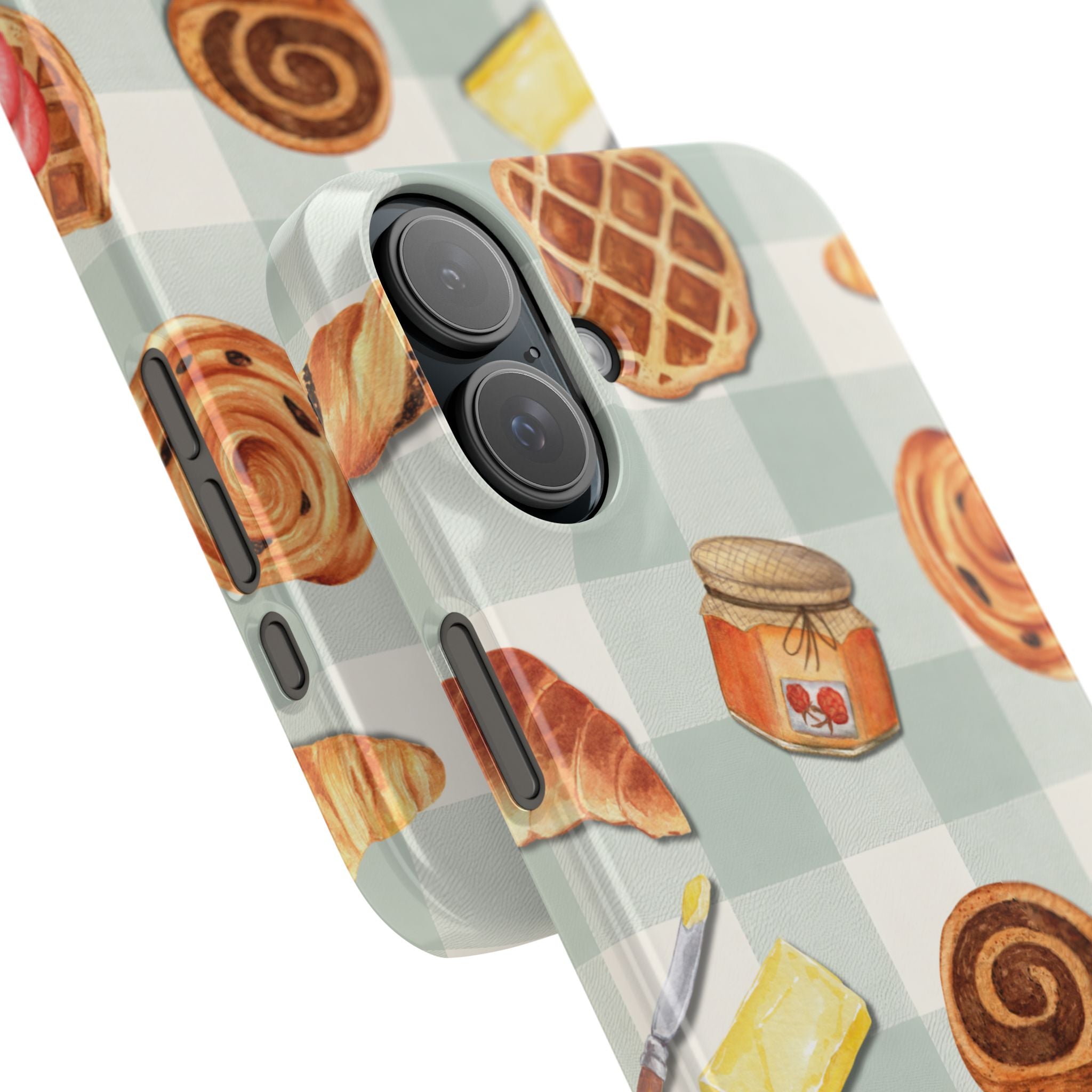 Bakery Breakfast Phone Case — Cute Pastry Pattern Snap Case