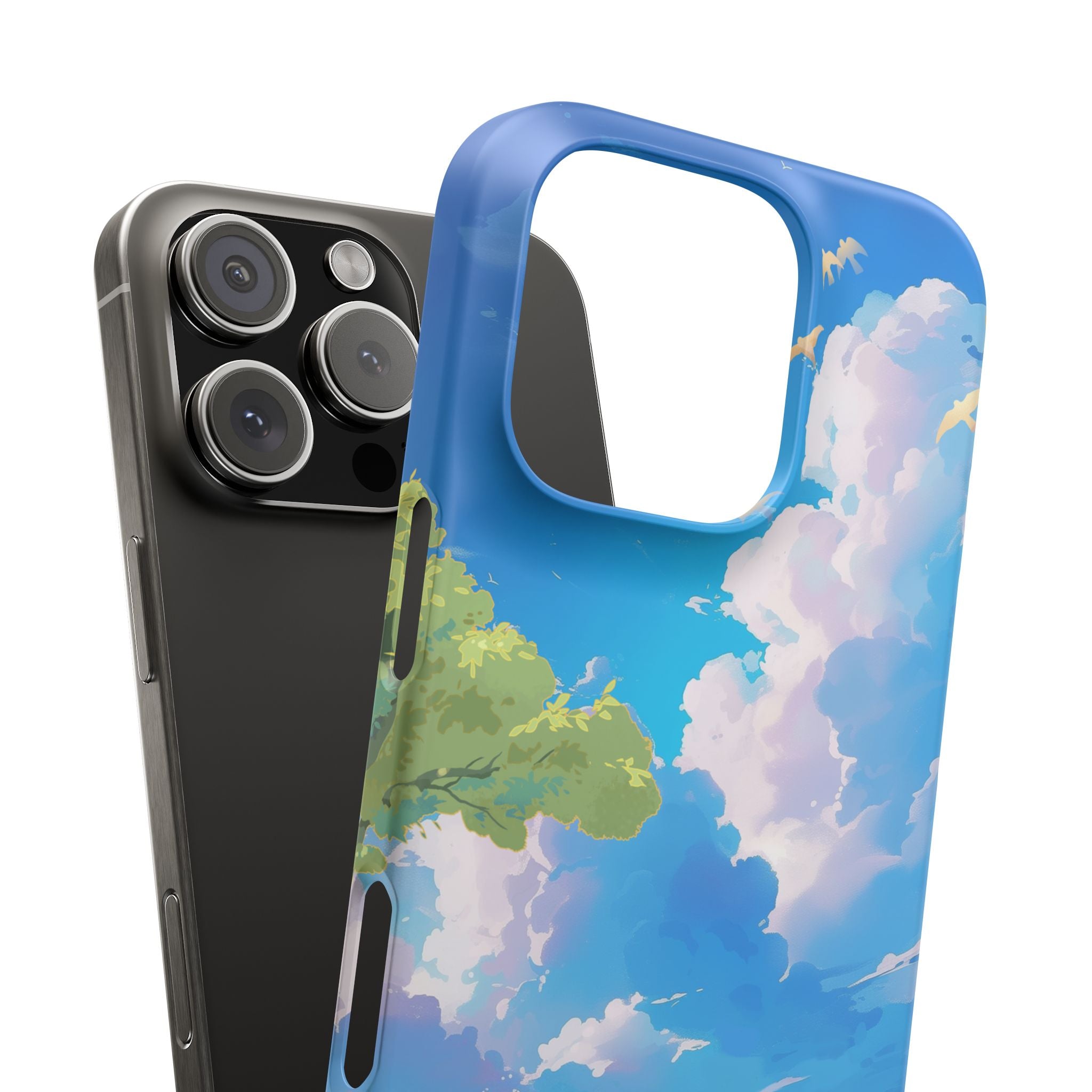 Snap Case Phone Case — Blue Sky Meadow Cloud Art
