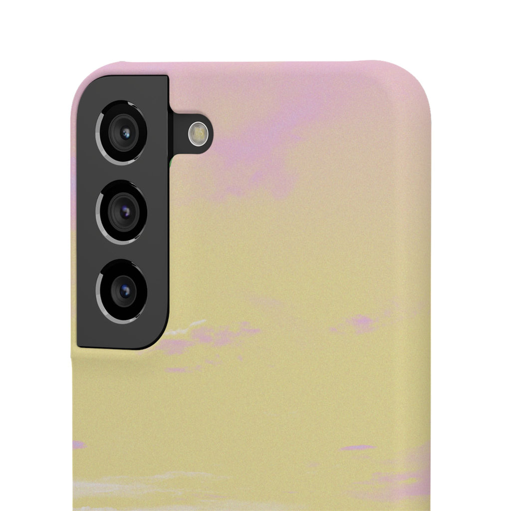 Pastel Lavender Field Phone Case — Sunset Sky Snap Case