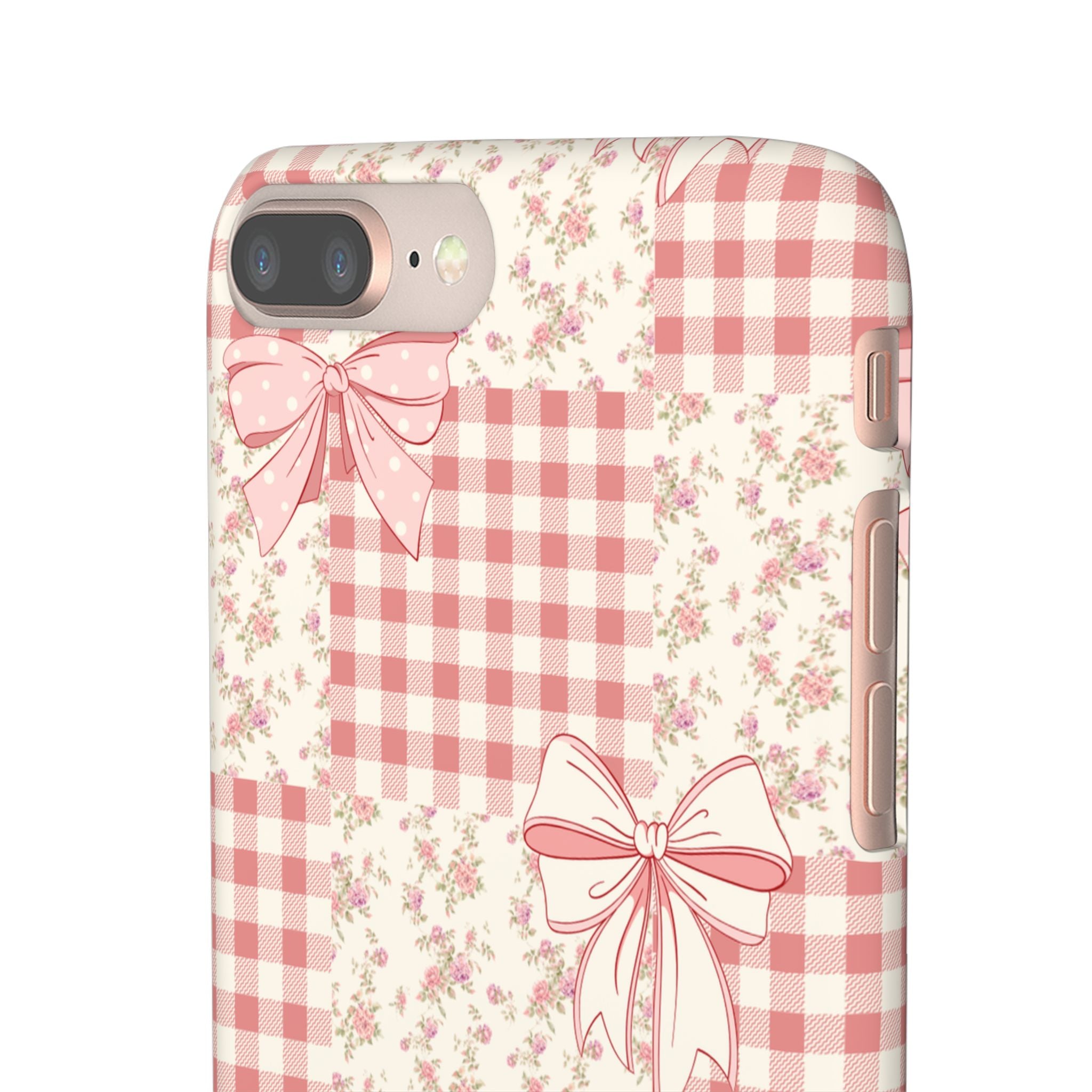 Pink Bow Patchwork Case