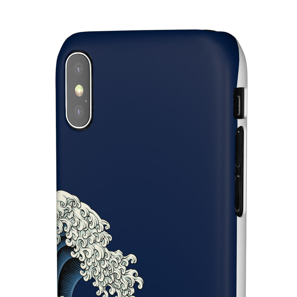 Phone Case — 'Go with the Flow' Wave Design