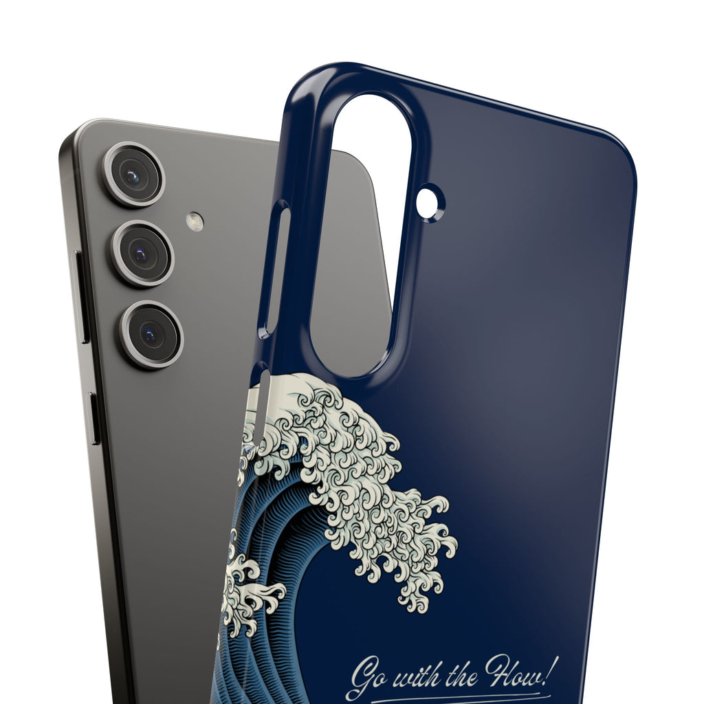 Phone Case — 'Go with the Flow' Wave Design