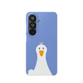 Cute Goose Phone Case – Blue Snap Phone Cover with Whimsical Bird Design