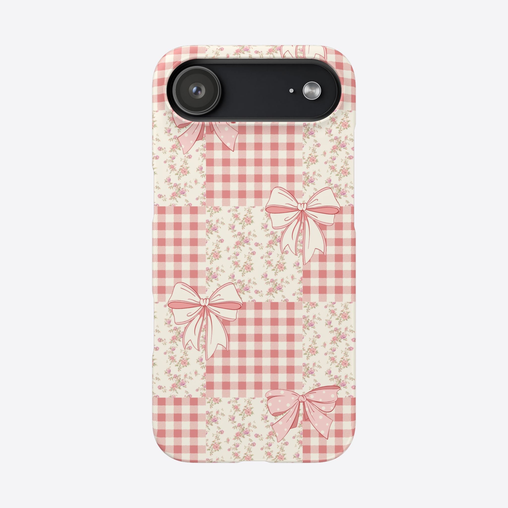 Pink Bow Patchwork Case