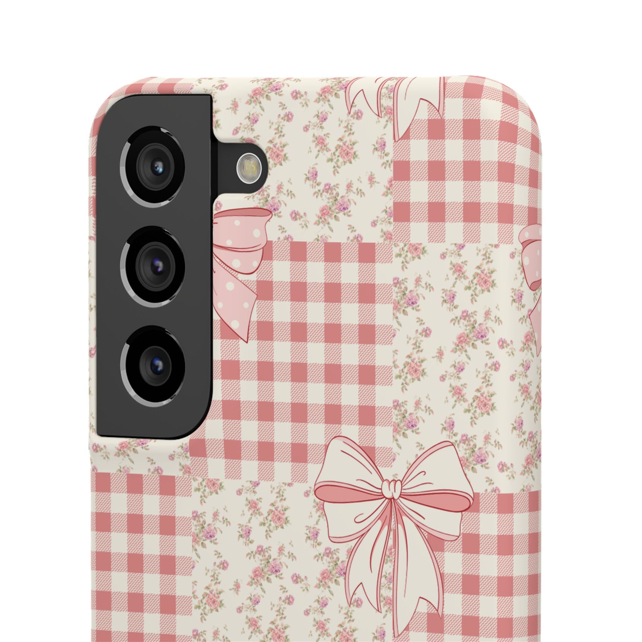 Pink Bow Patchwork Case