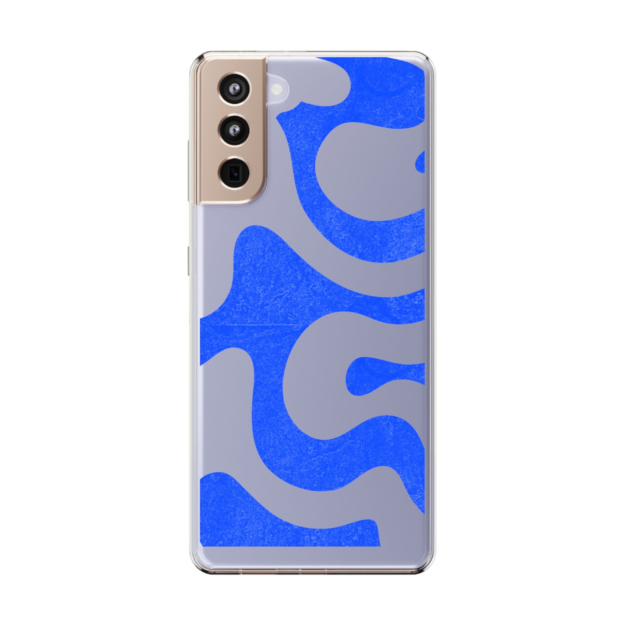 Copy of Abstract Blue Wave Clear Phone Case