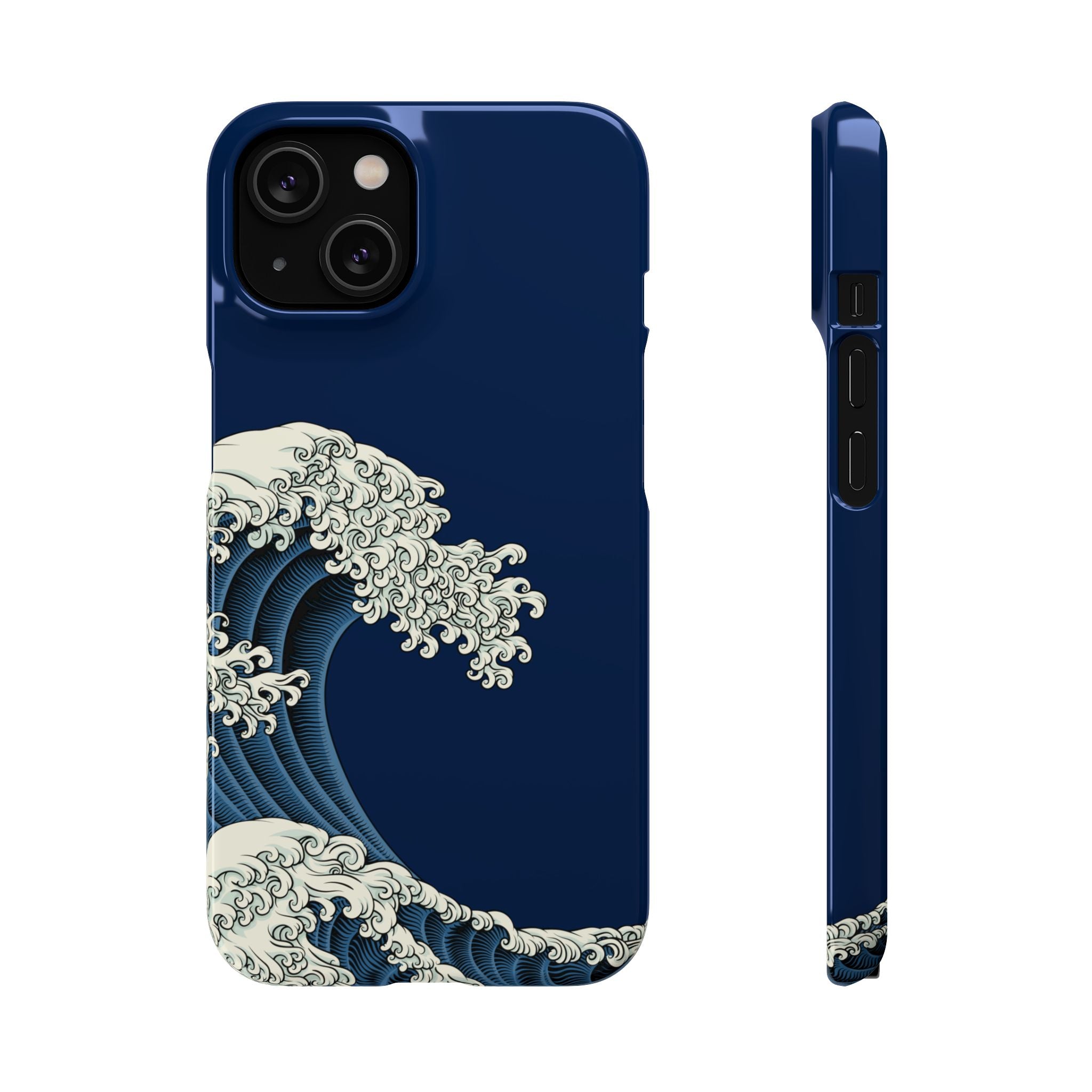 Phone Case — 'Go with the Flow' Wave Design
