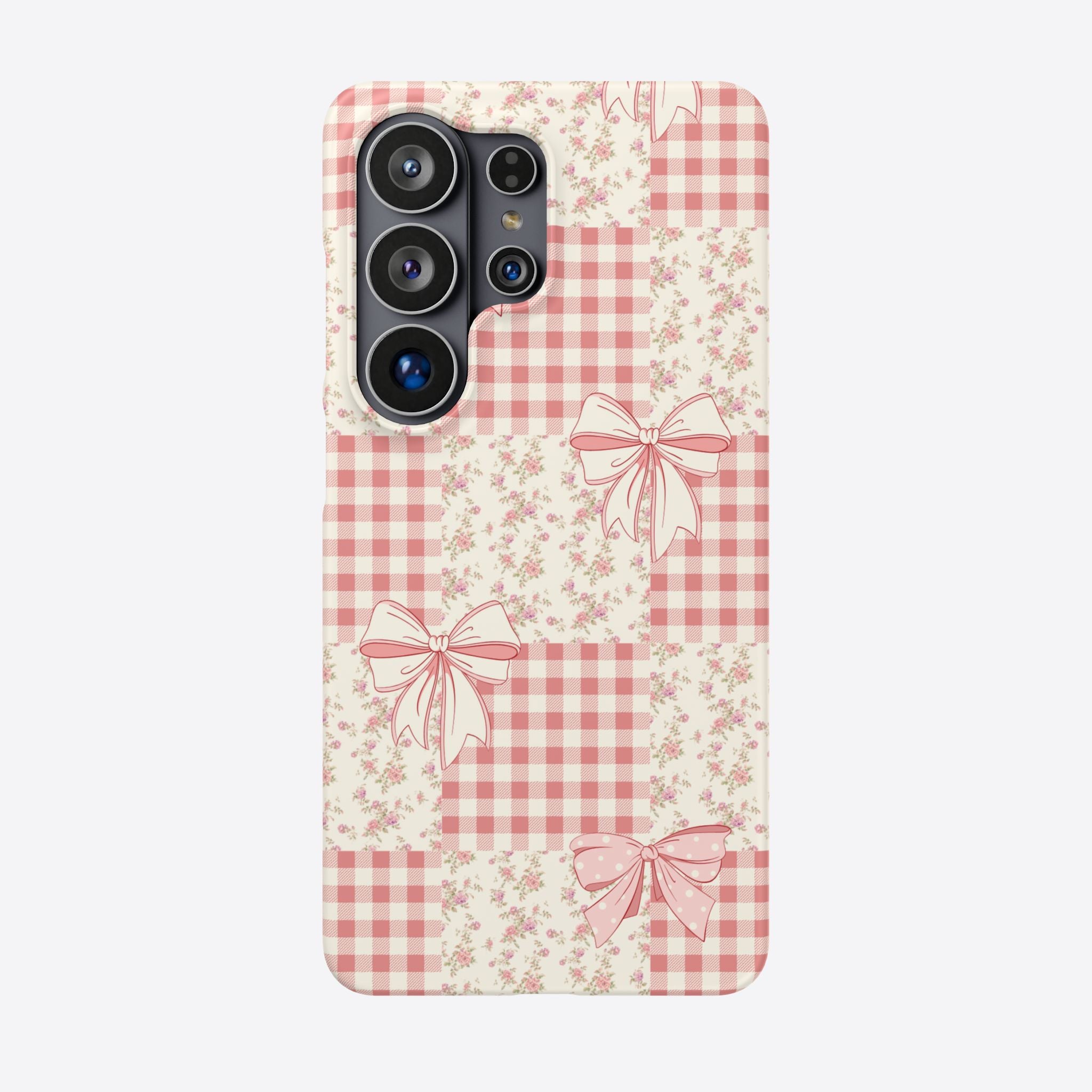Pink Bow Patchwork Case