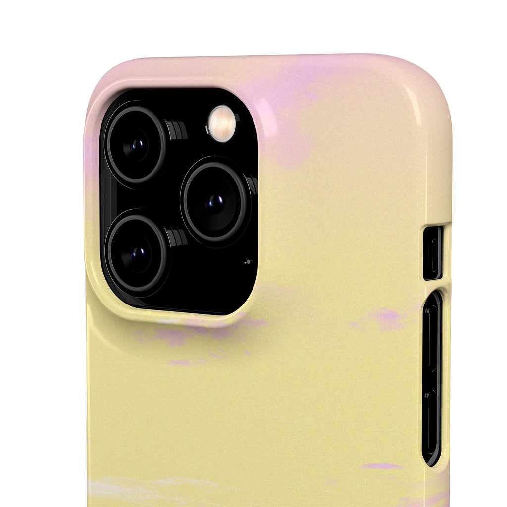 Pastel Lavender Field Phone Case — Sunset Sky Snap Case