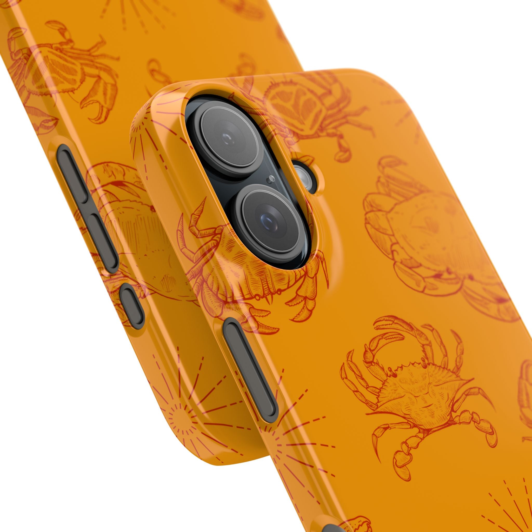 Crab Pattern Snap Case – Orange Coastal Phone Cover