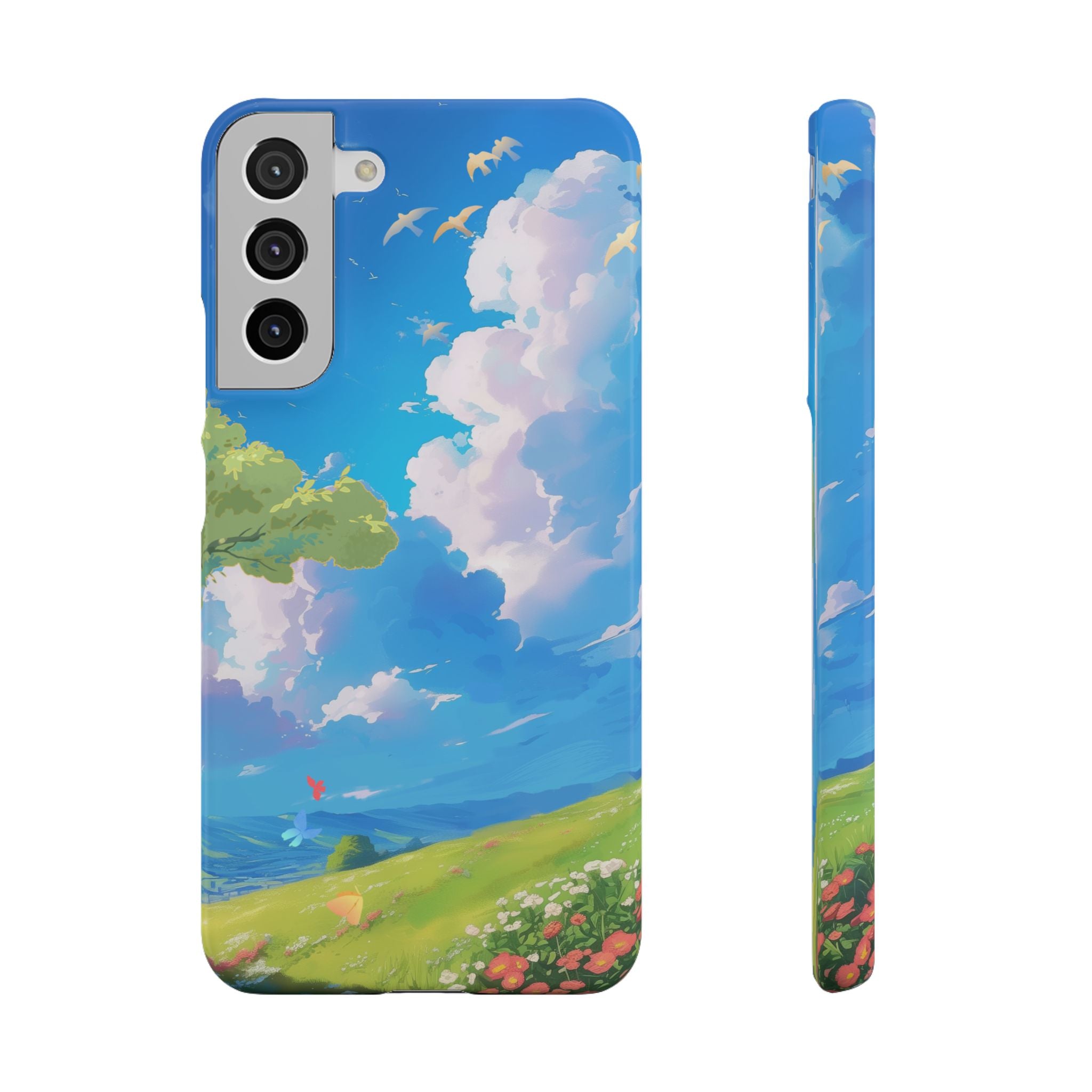 Snap Case Phone Case — Blue Sky Meadow Cloud Art