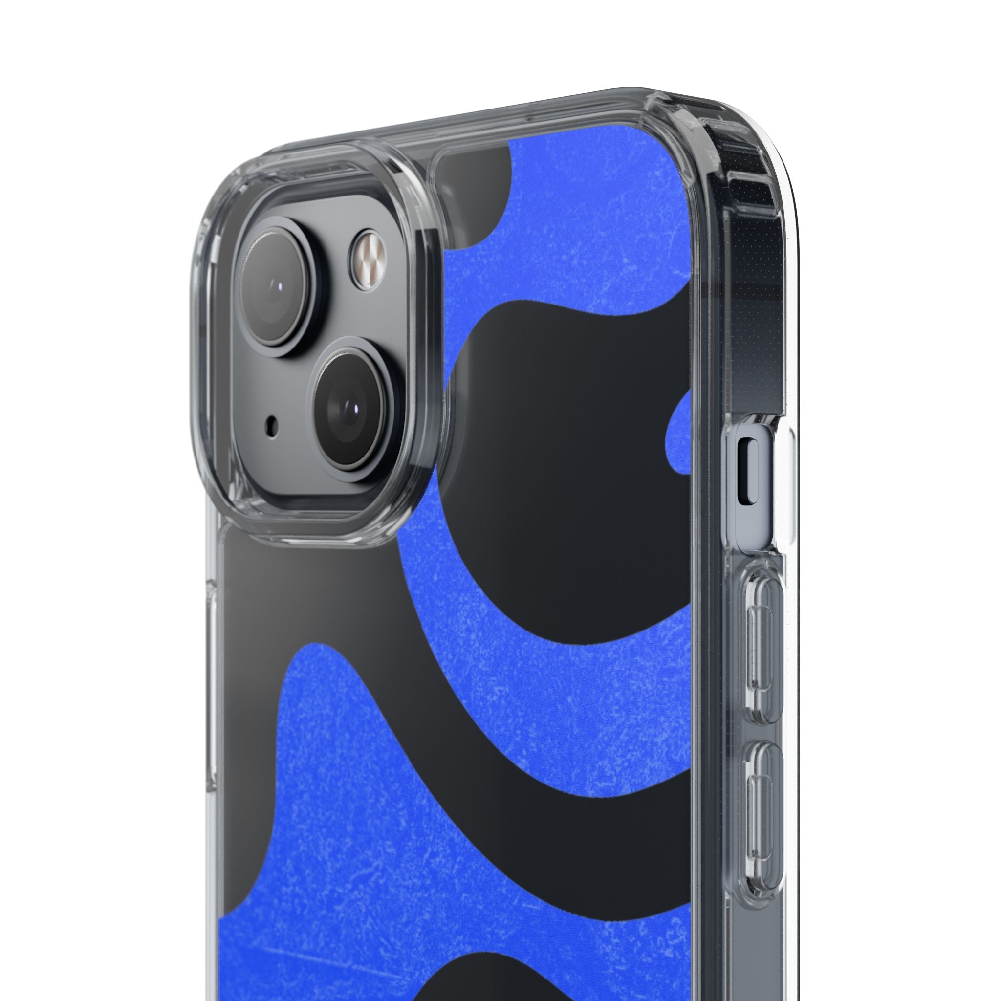 Copy of Abstract Blue Wave Clear Phone Case