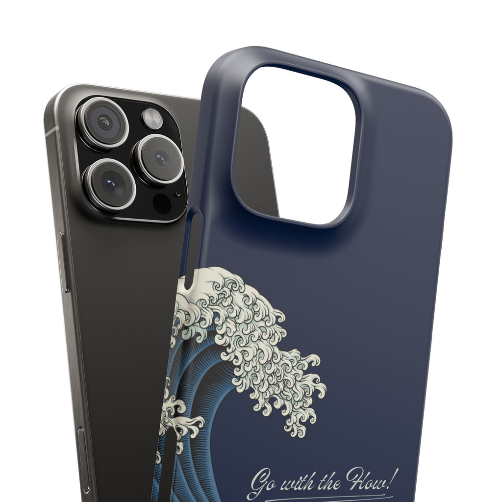 Phone Case — 'Go with the Flow' Wave Design