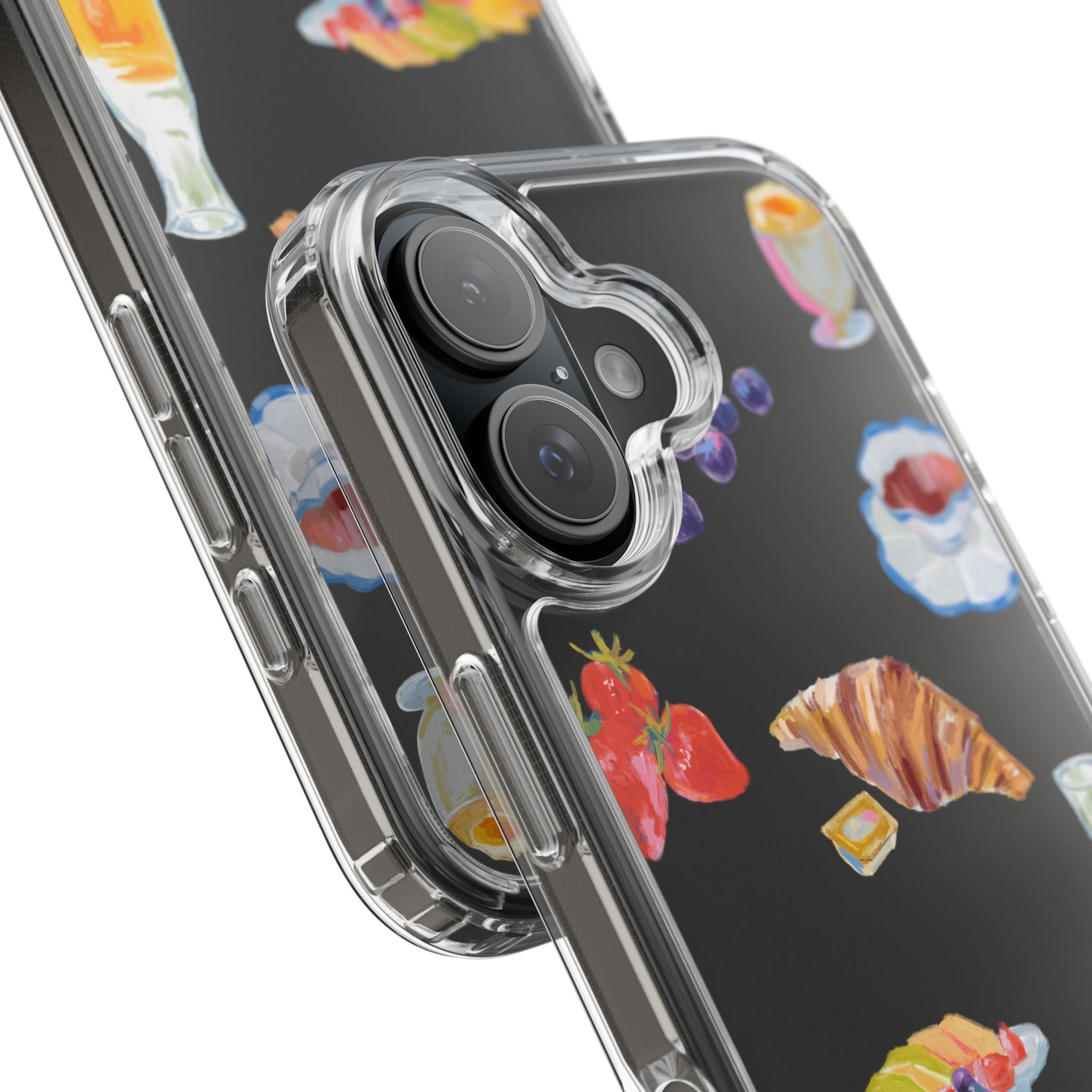 Clear Phone Case — Breakfast Pastries & Brunch Icons Clear Case