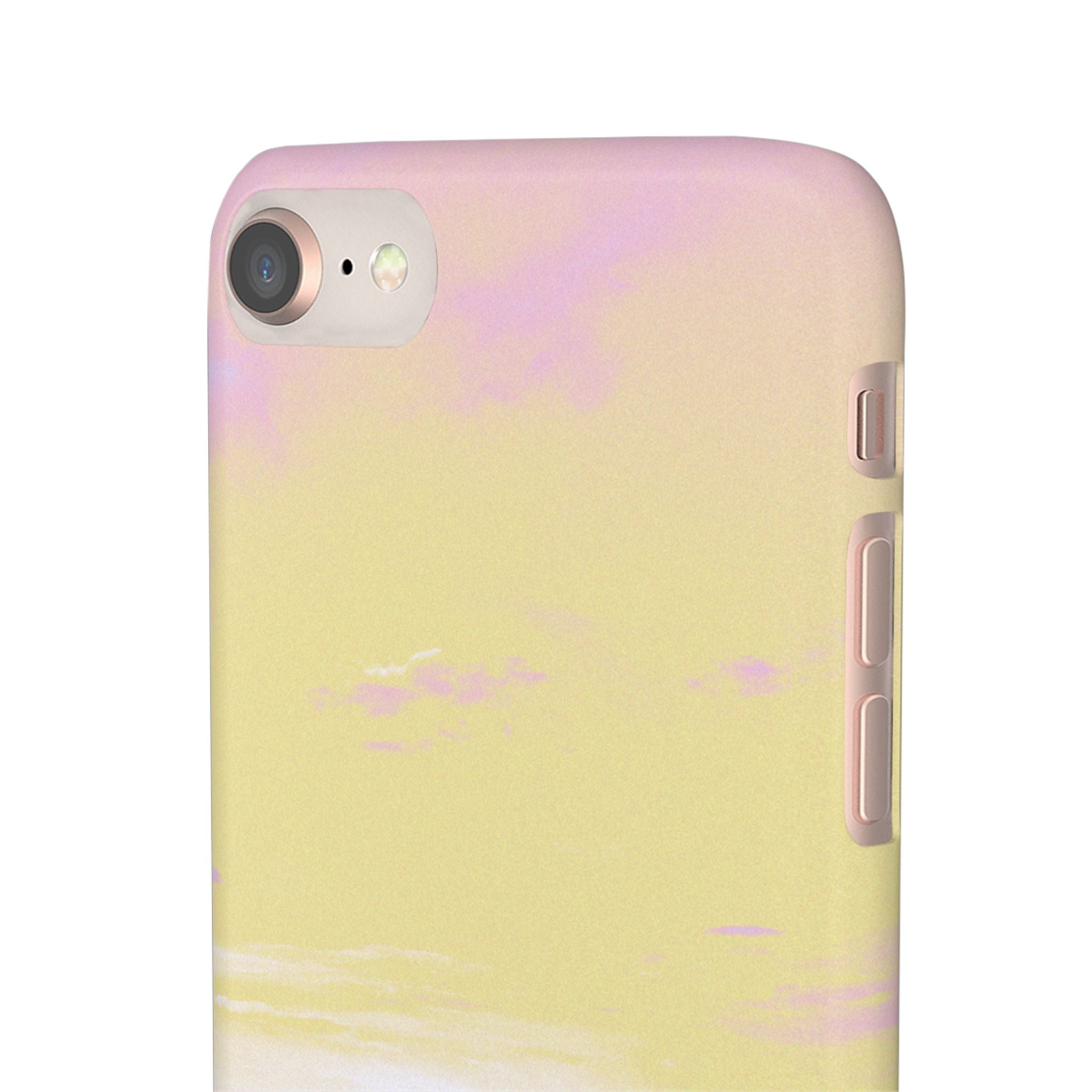 Pastel Lavender Field Phone Case — Sunset Sky Snap Case