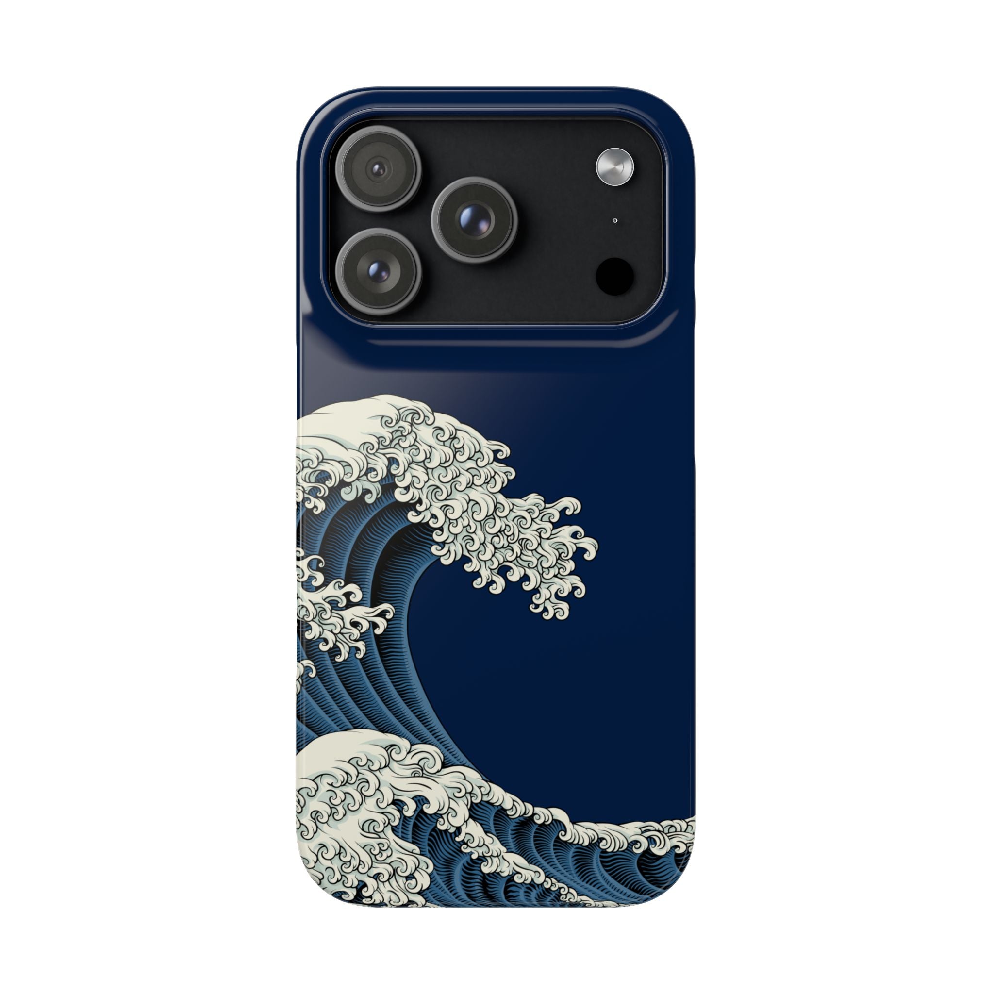 Phone Case — 'Go with the Flow' Wave Design