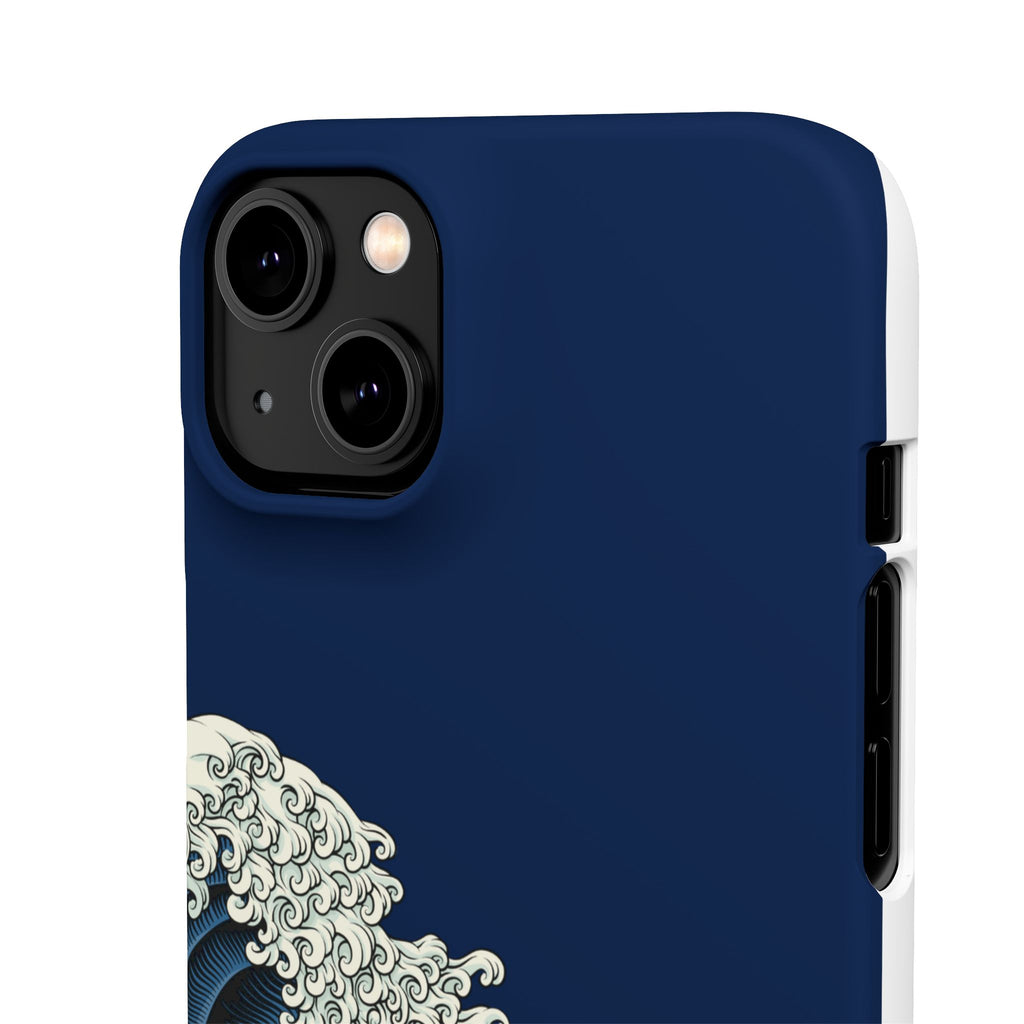 Phone Case — 'Go with the Flow' Wave Design