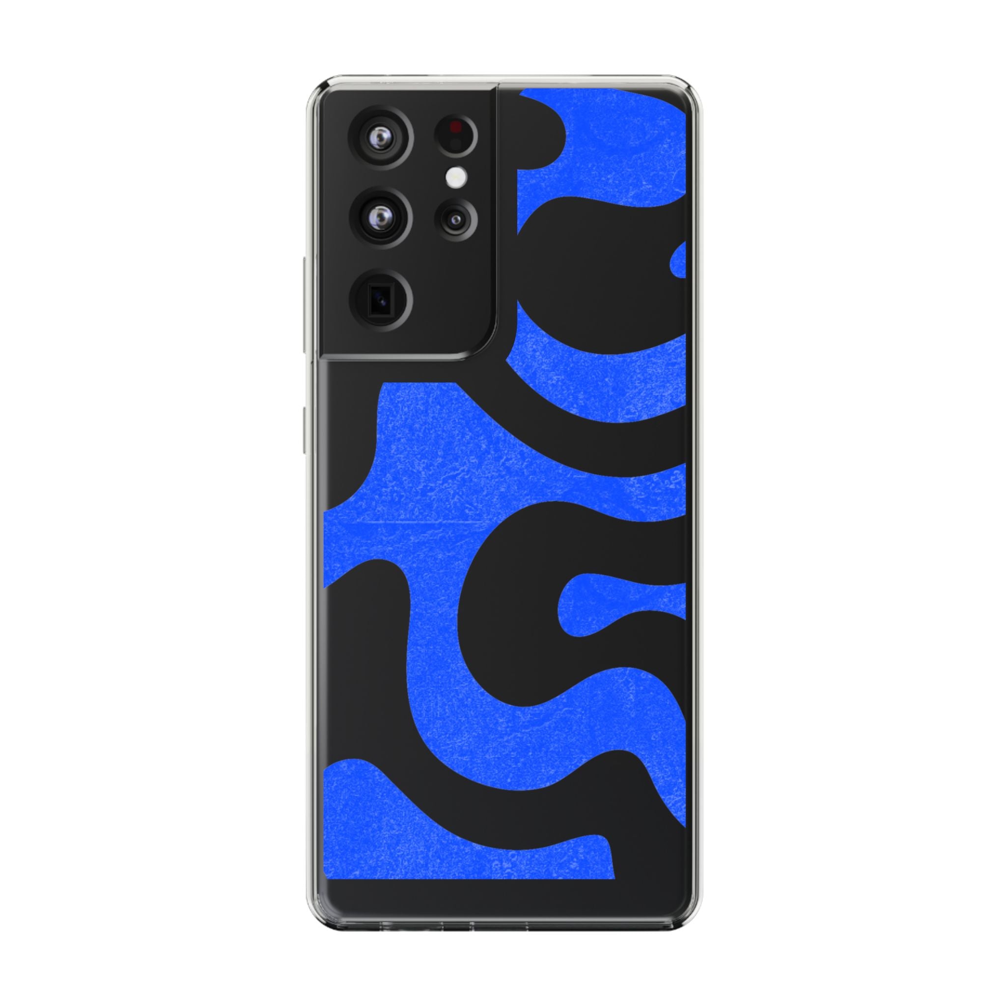 Copy of Abstract Blue Wave Clear Phone Case