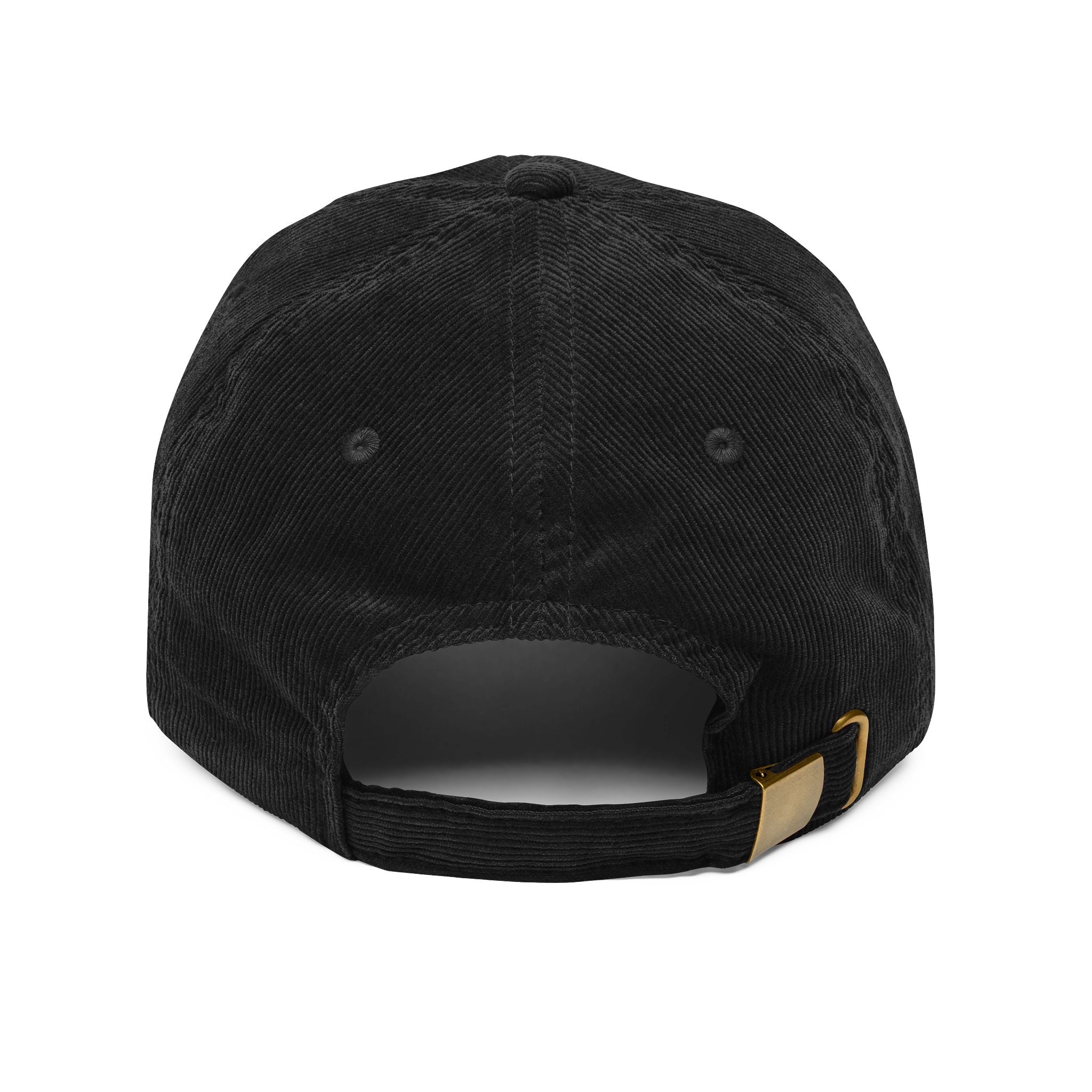 Vintage Corduroy Embroidered Rose Cap — Washed Rust Dad Hat