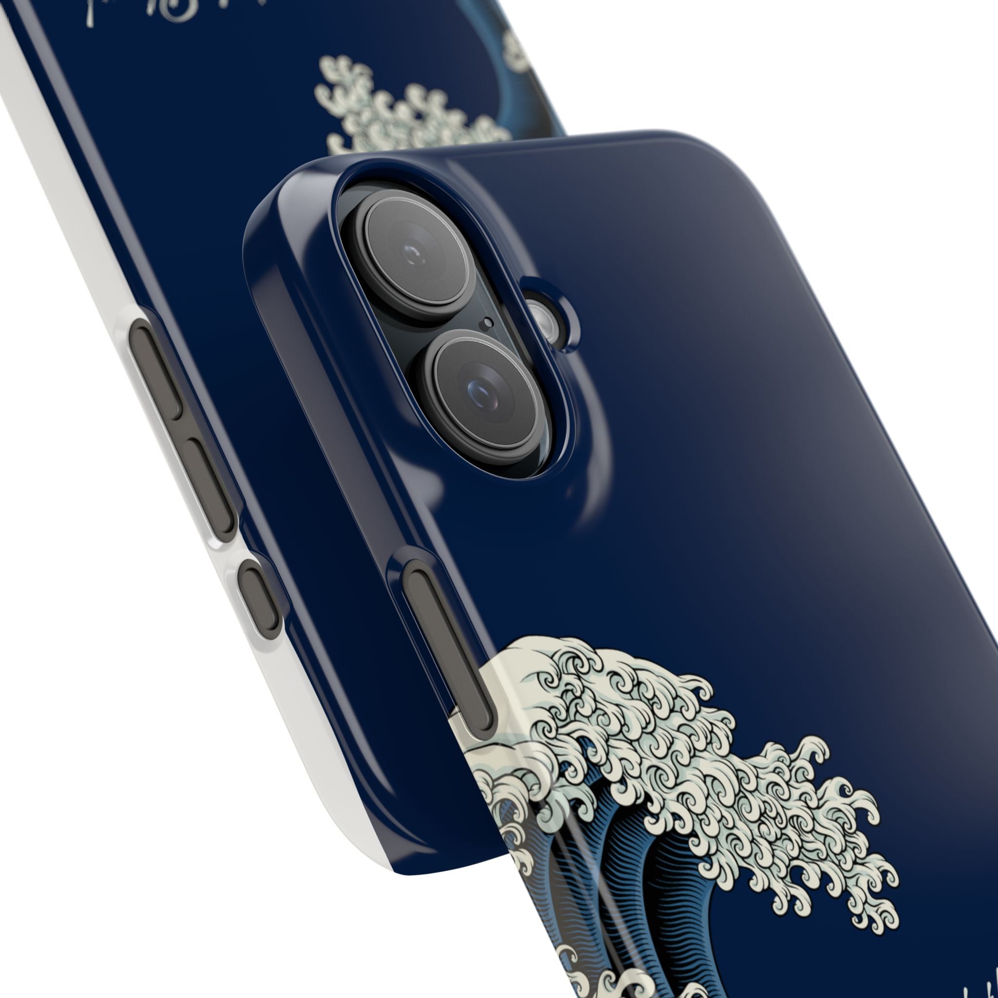 Phone Case — 'Go with the Flow' Wave Design