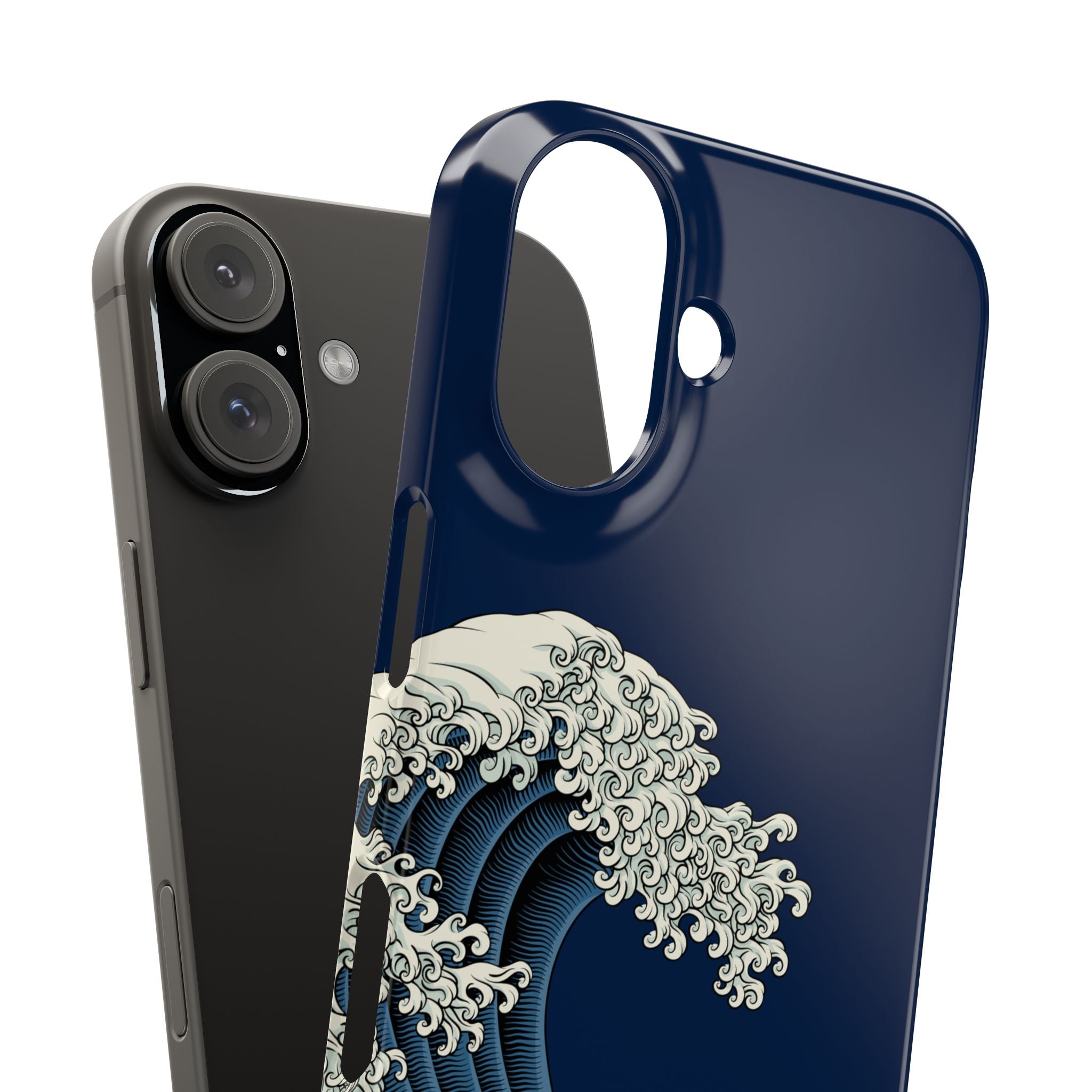 Phone Case — 'Go with the Flow' Wave Design