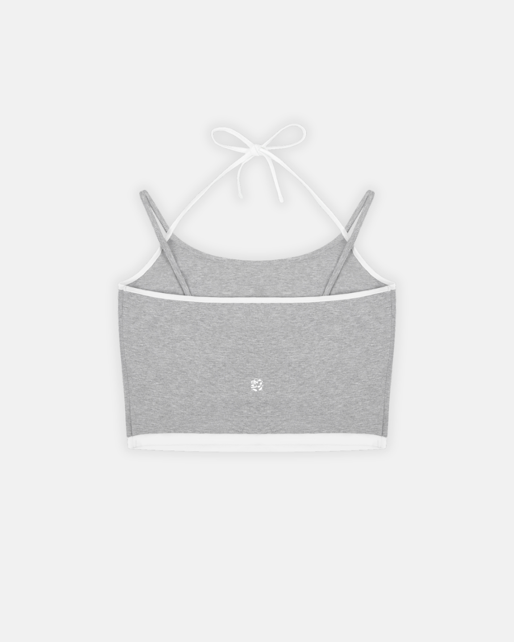 Contrast Binding Halter Tank Top
