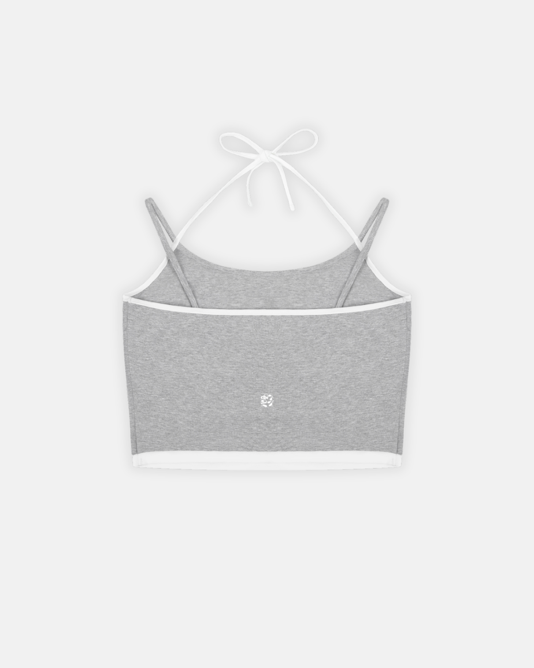 Contrast Binding Halter Tank Top