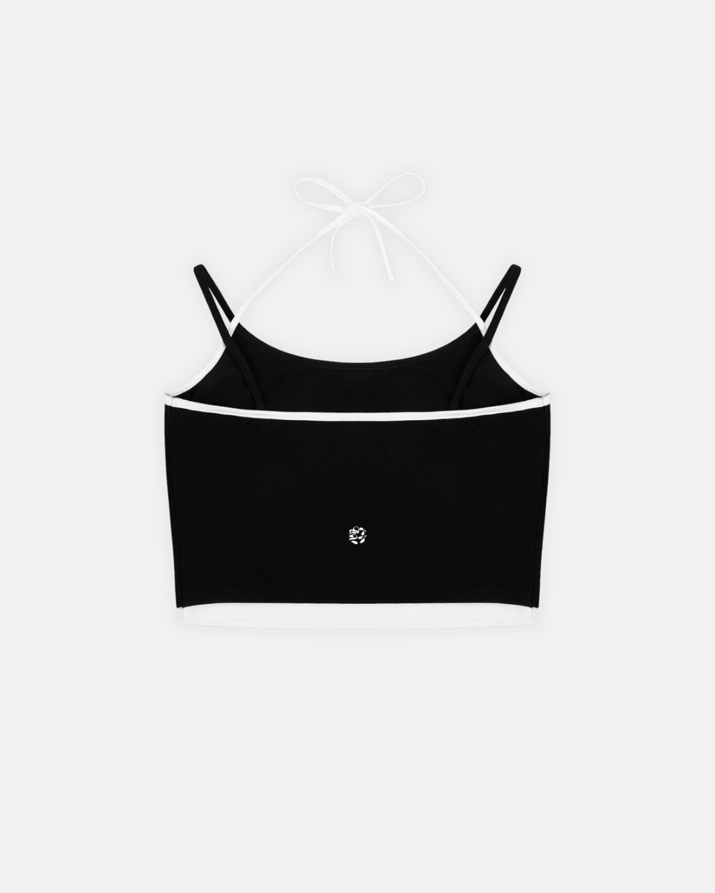 Contrast Binding Halter Tank Top