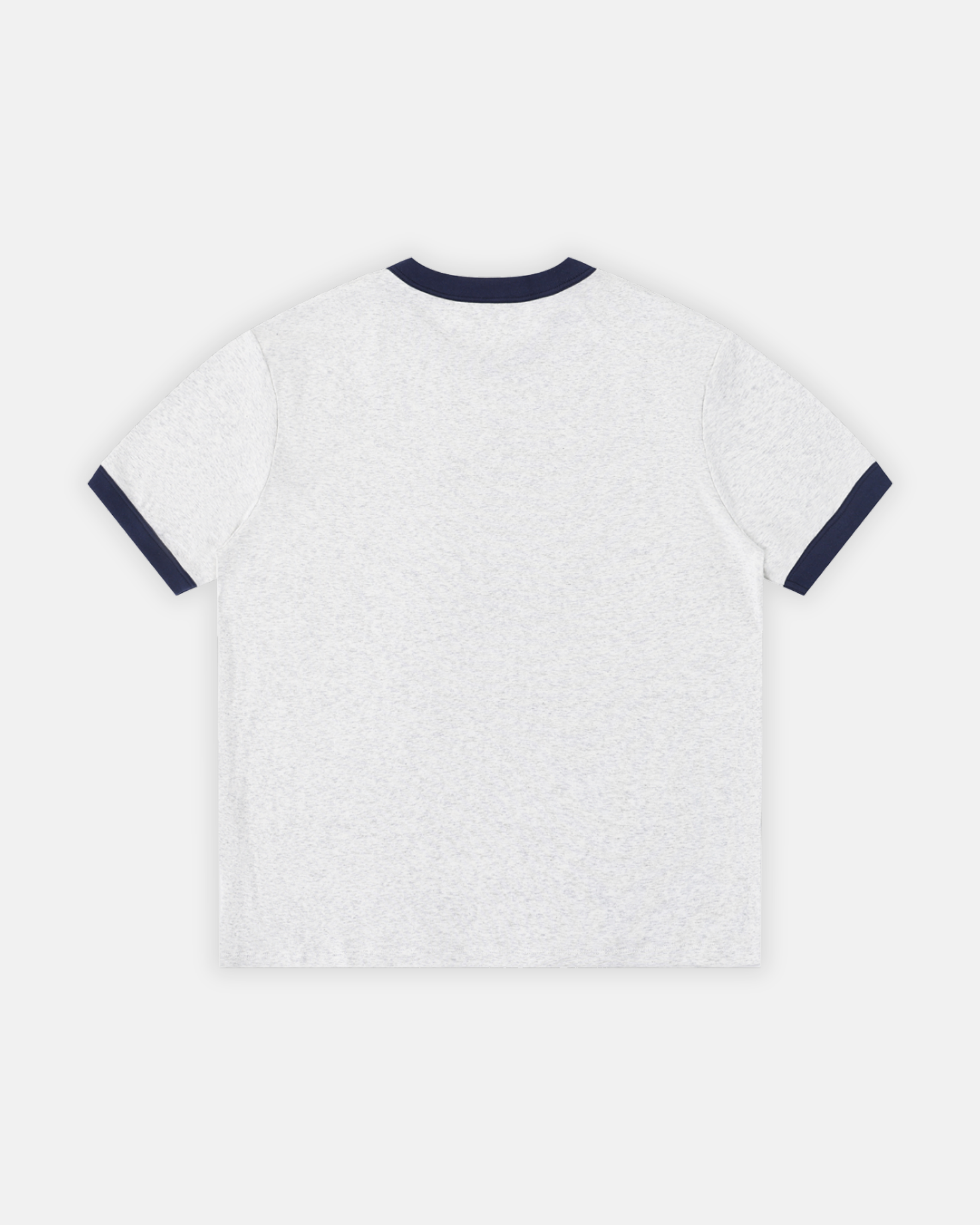 Contrast Edge Ribbed Crewneck T-Shirt