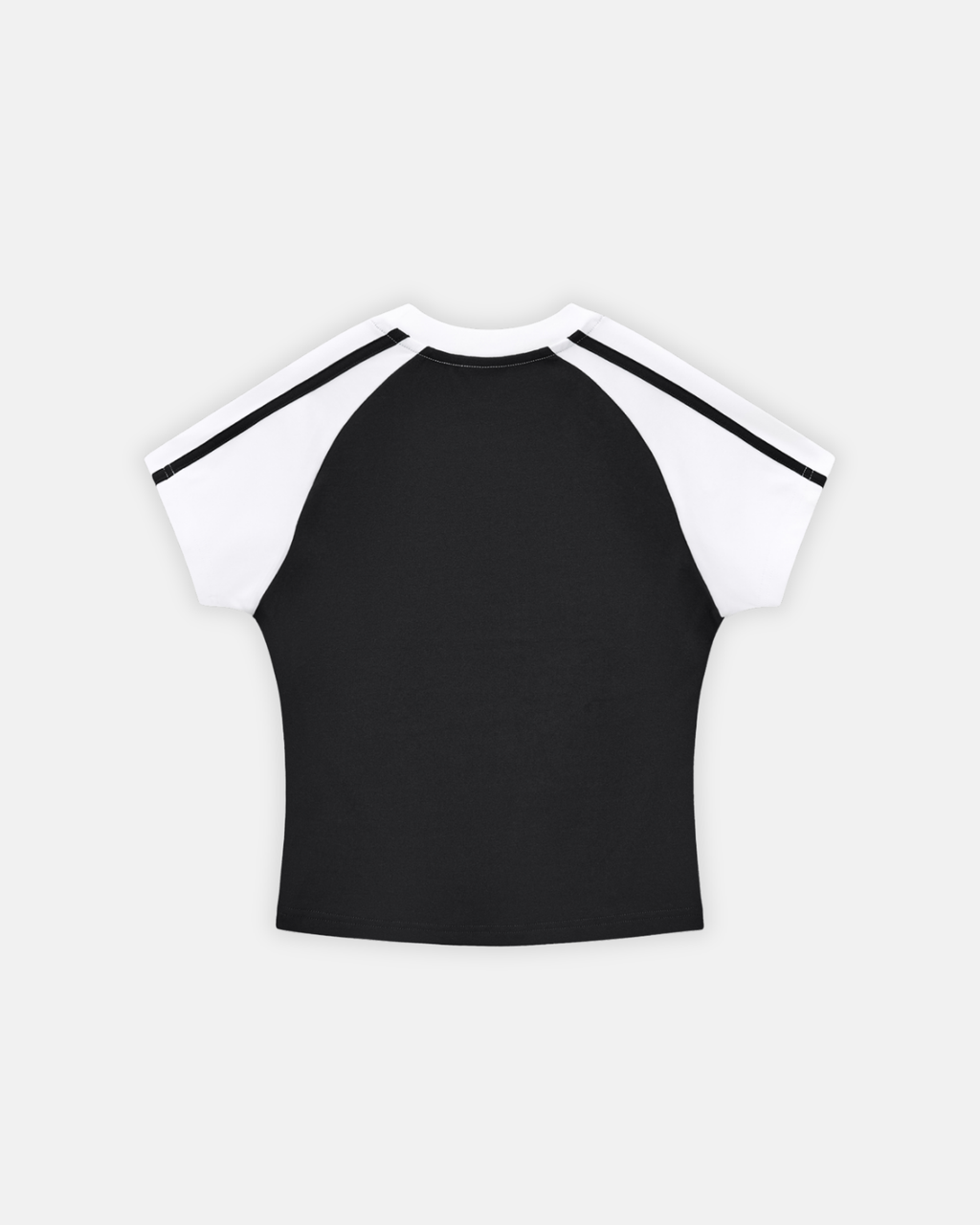 Contrast Stripes Bodycon Raglan  Sleeve T-Shirt