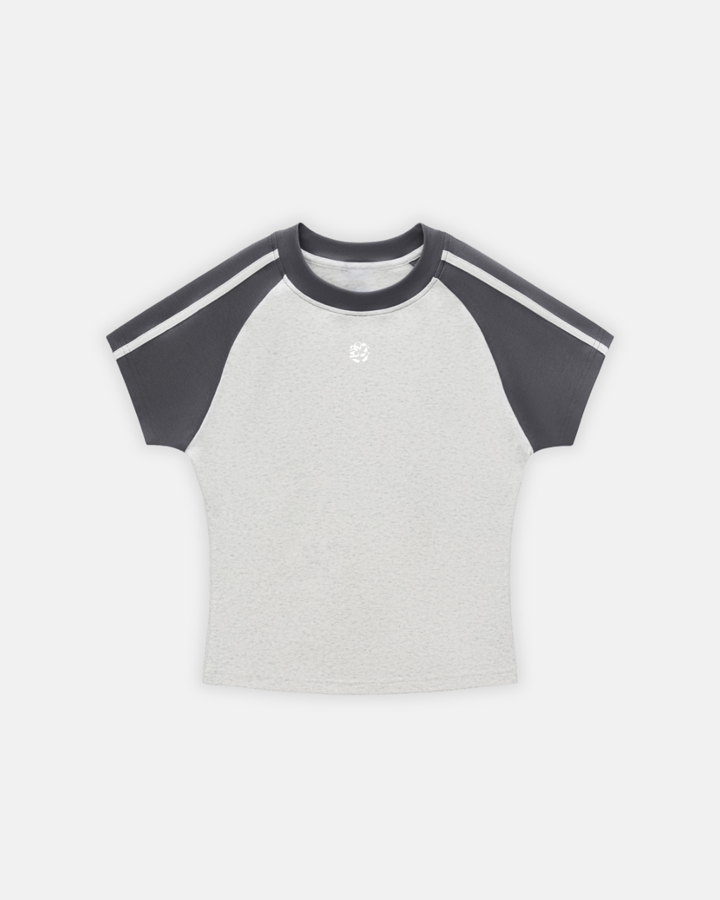 Contrast Stripes Bodycon Raglan  Sleeve T-Shirt