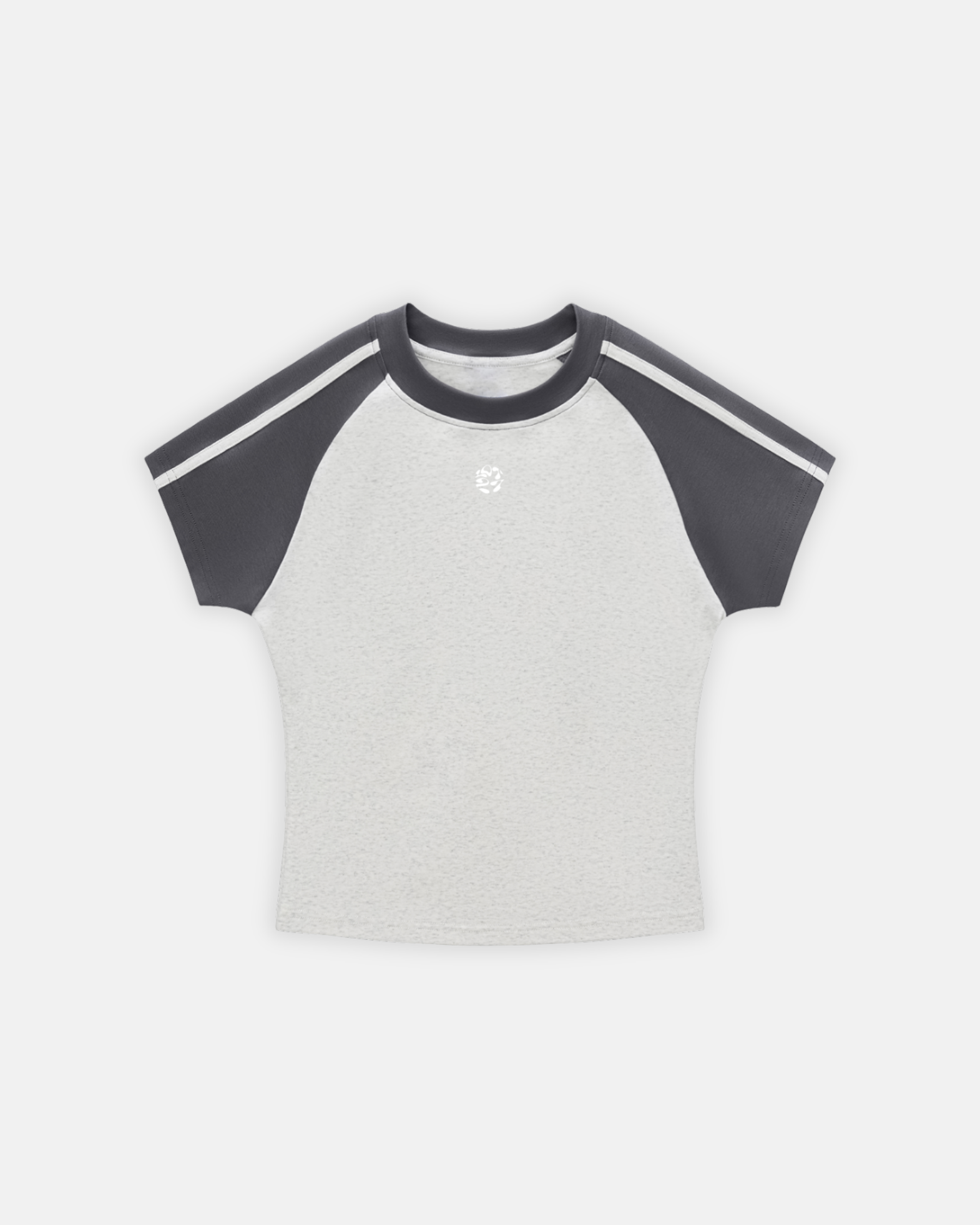 Contrast Stripes Bodycon Raglan  Sleeve T-Shirt