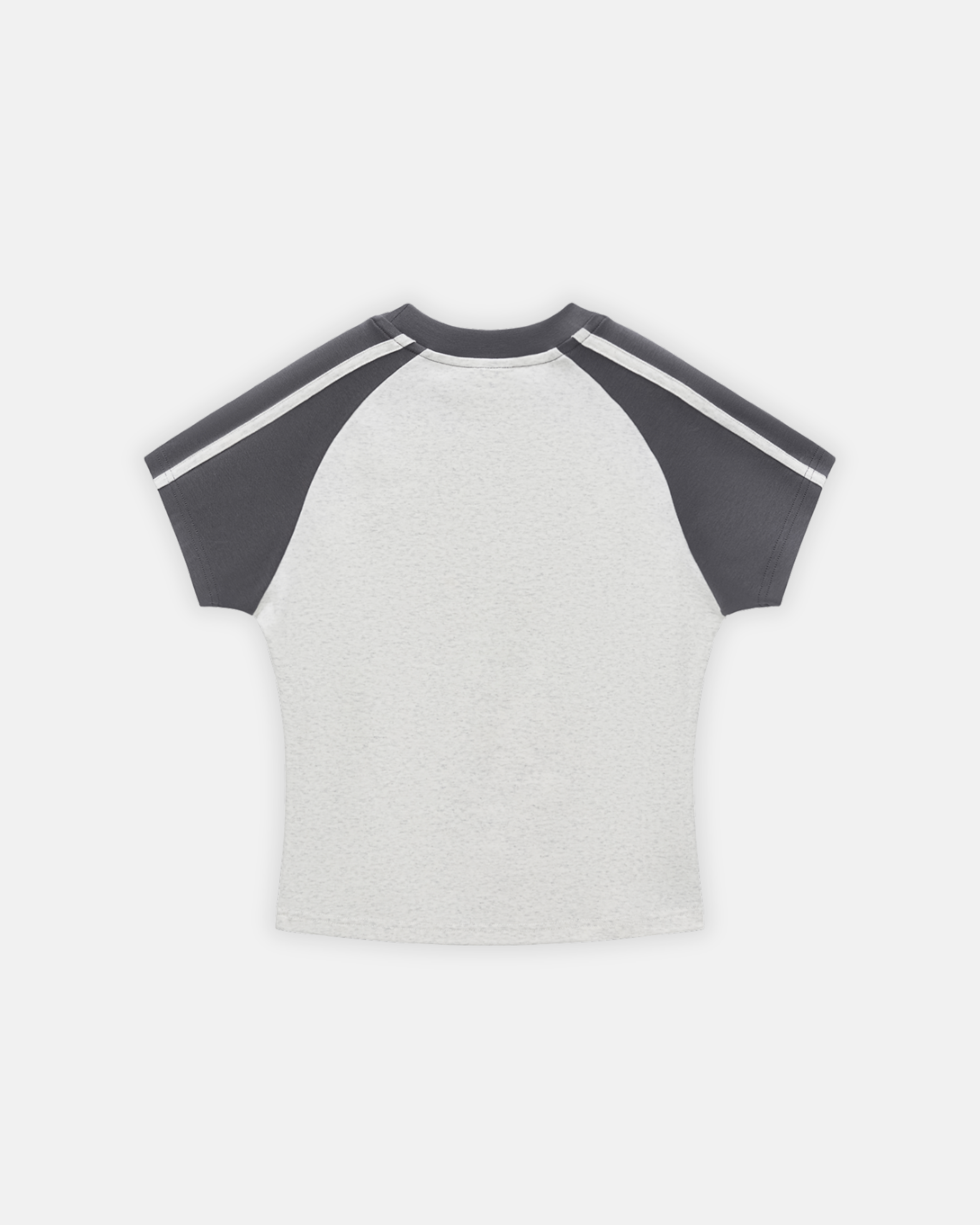 Contrast Stripes Bodycon Raglan  Sleeve T-Shirt
