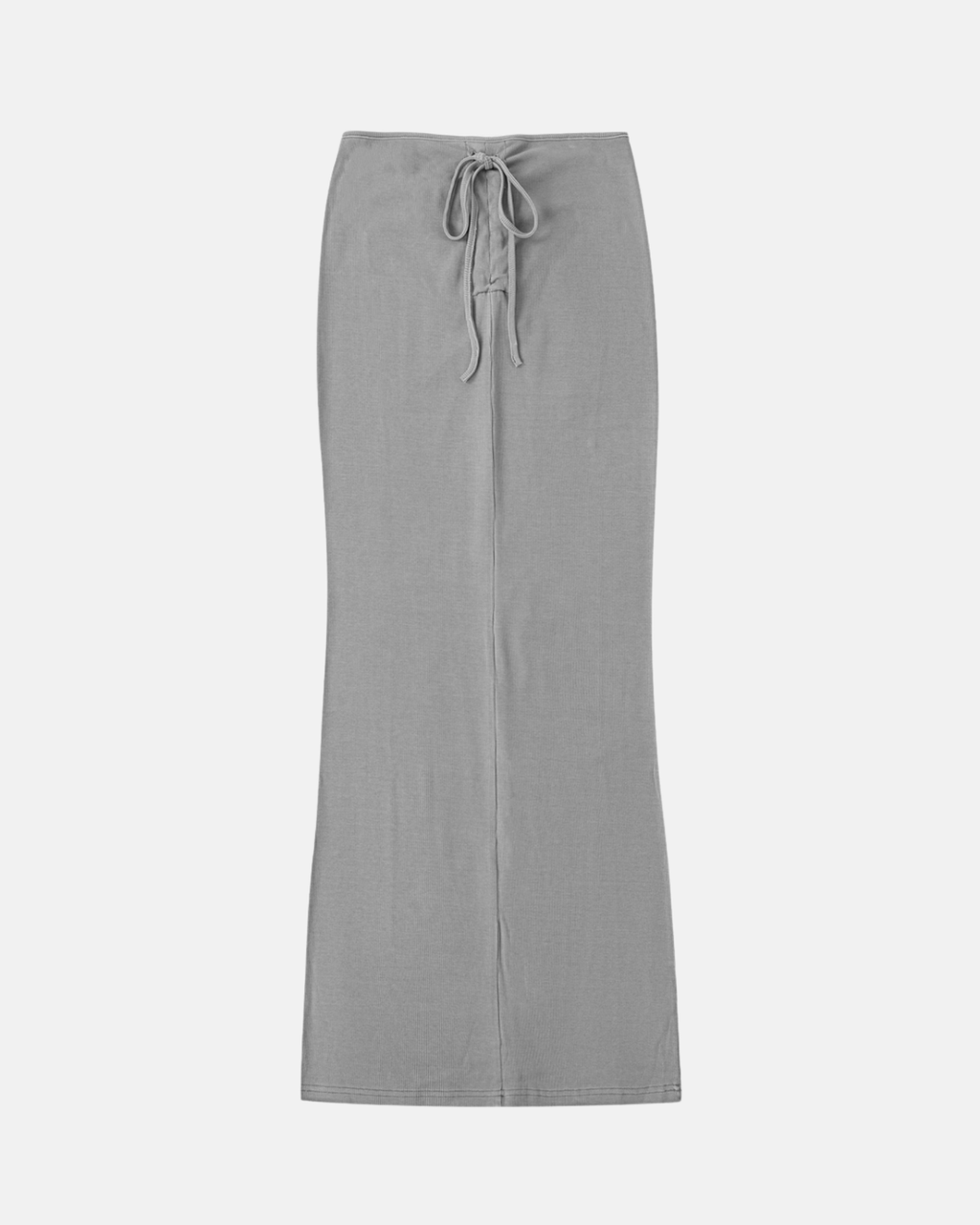 Dyed Washed Drawstring Maxi Skirt