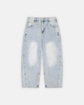 Men's Vintage Wash Sunfade Barrel Leg Jeans