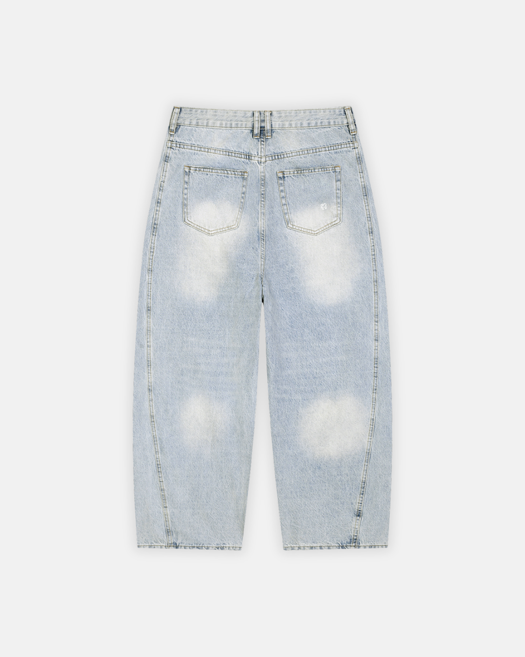 Men's Vintage Wash Sunfade Barrel Leg Jeans