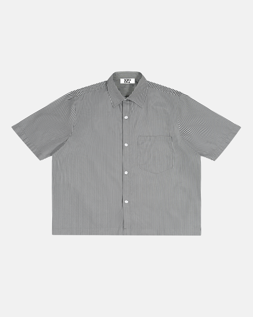Oversized Vertical Stripe Boxy Shirt