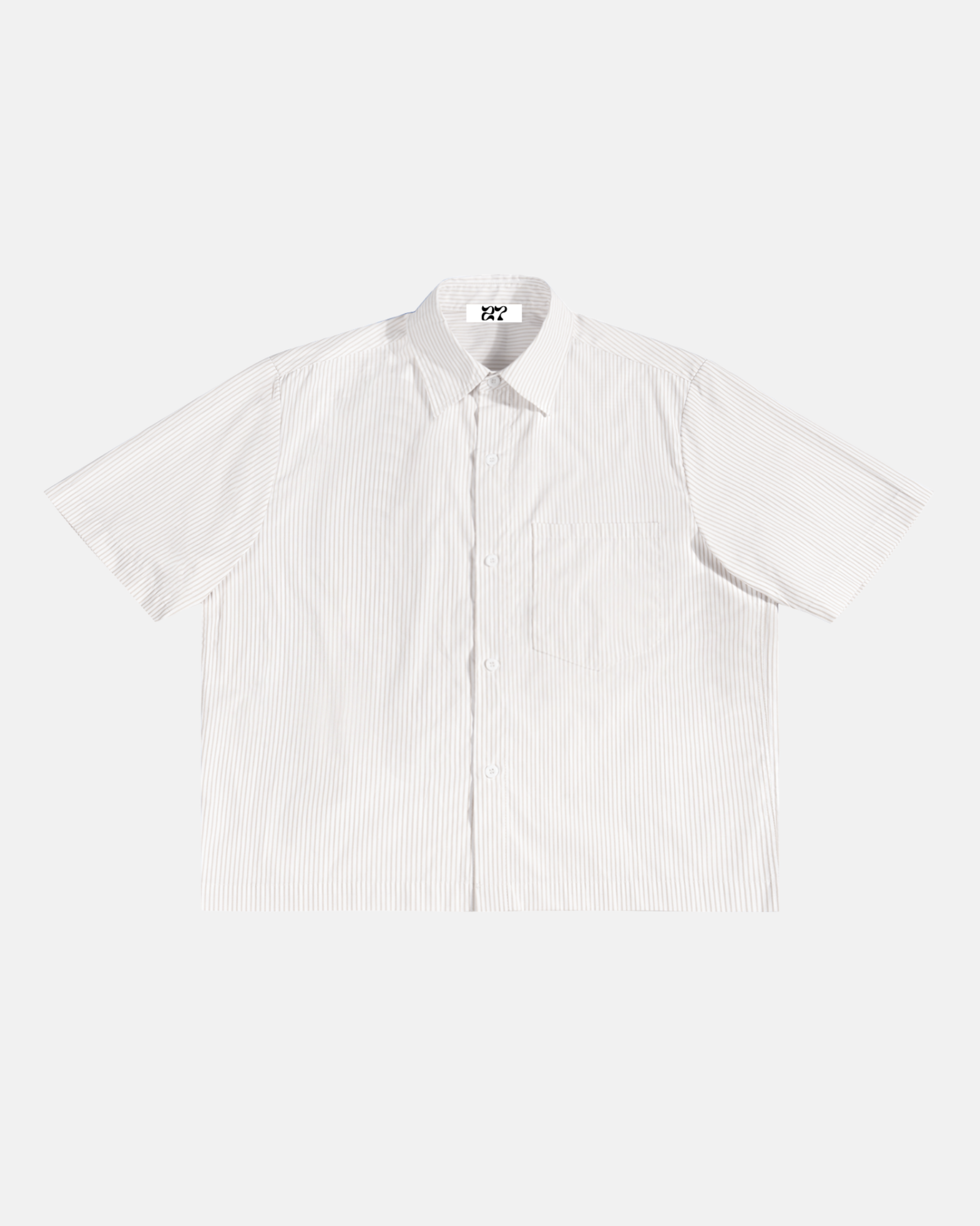 Oversized Vertical Stripe Boxy Shirt