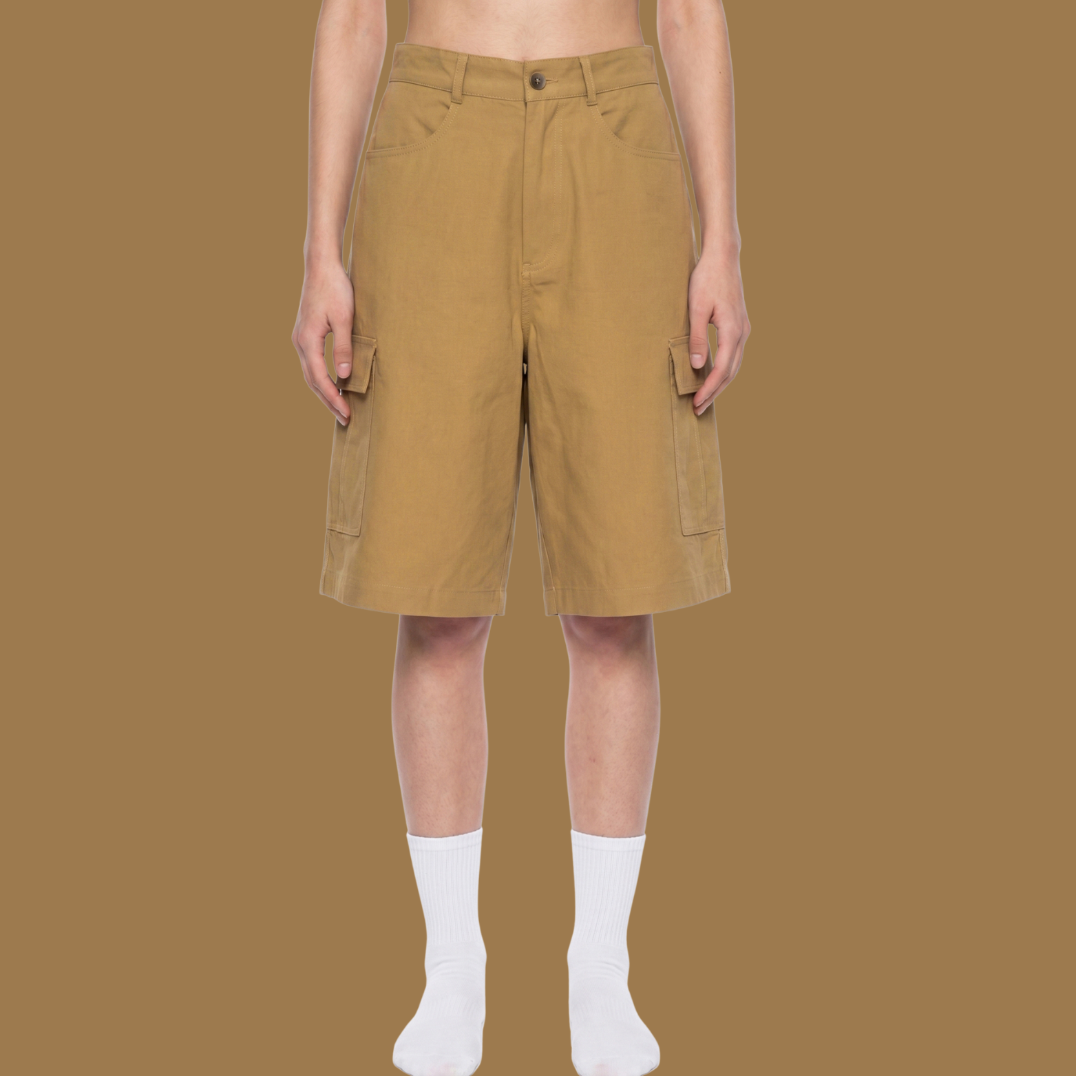 Unisex Woven Cargo Shorts