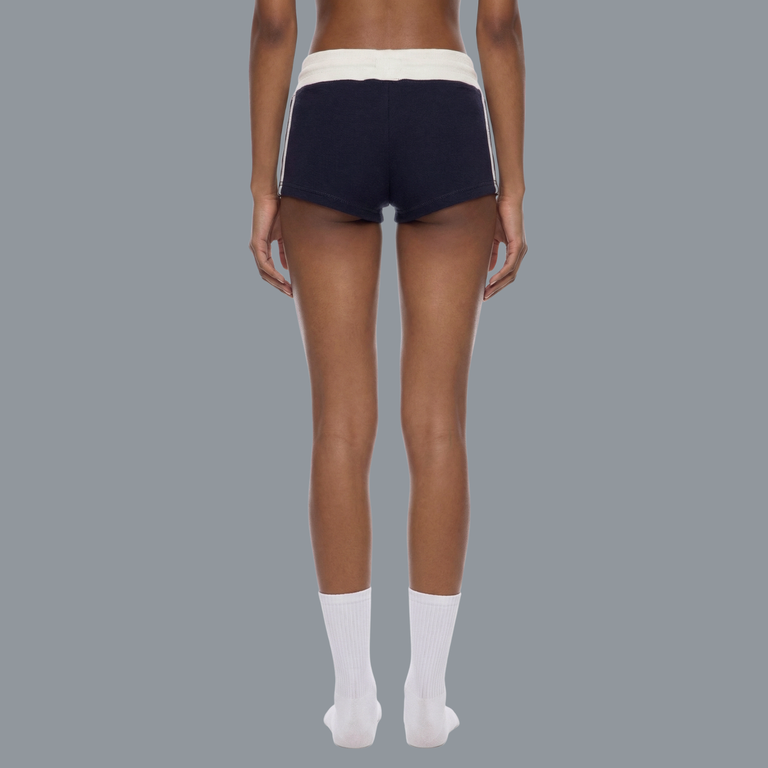 Women's Contrast Stripe Track Shorts
