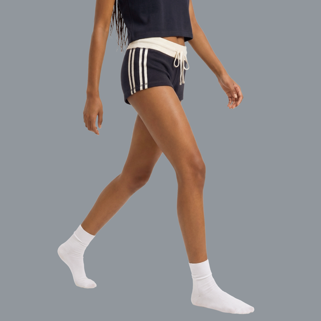 Women's Contrast Stripe Track Shorts
